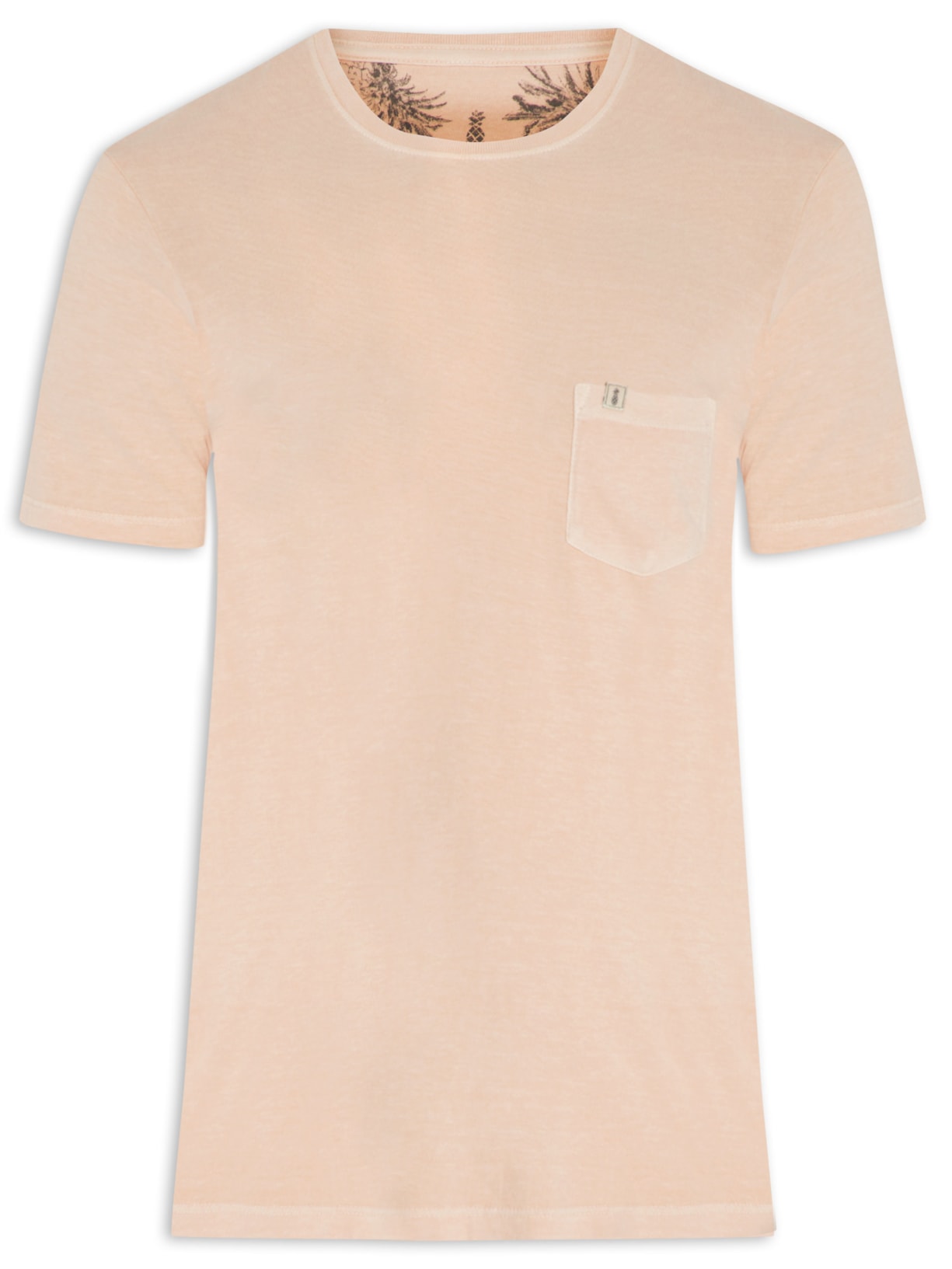 Camiseta Masculina Bolso Stoned Laranja Pineapple