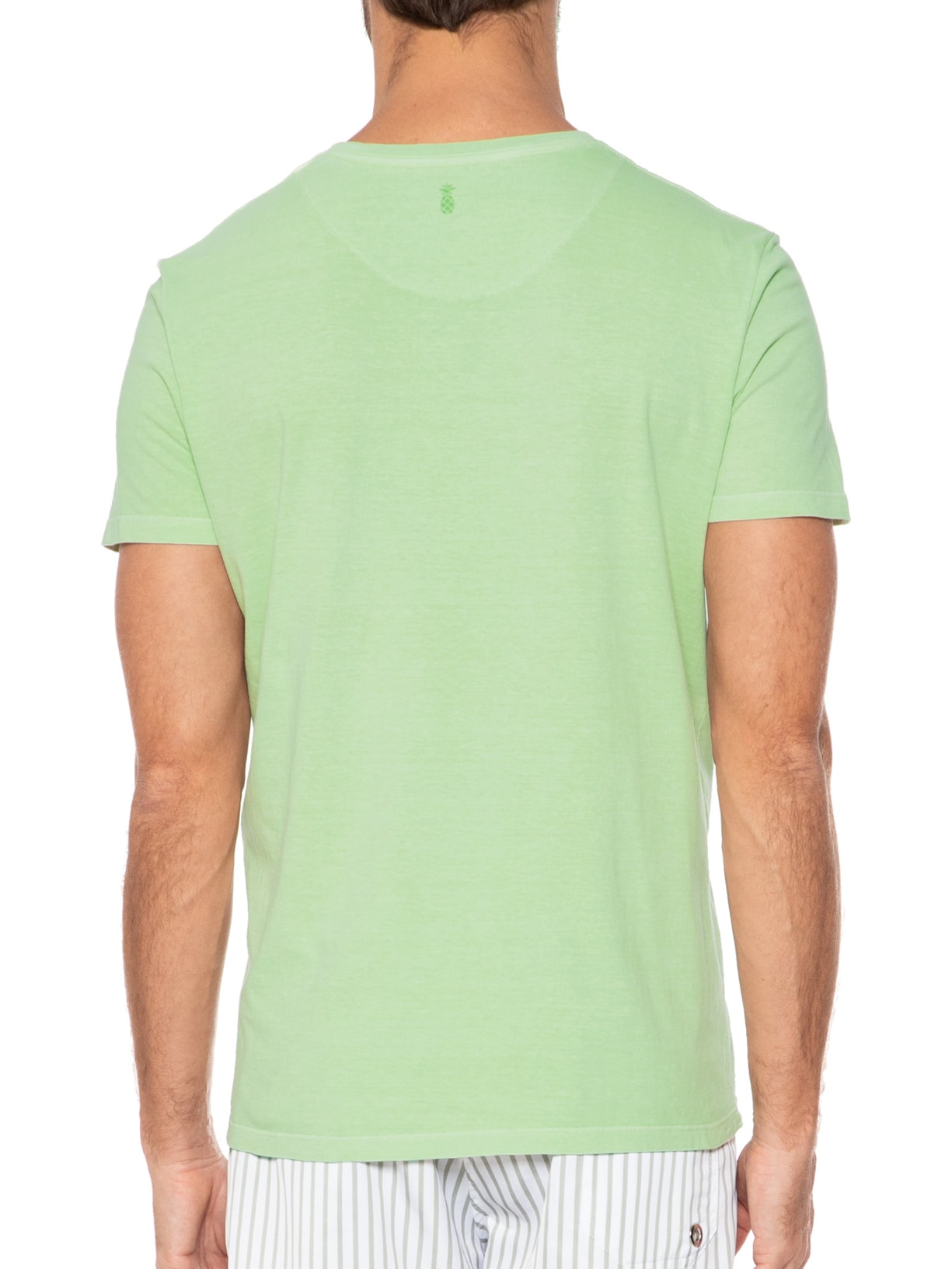 Camiseta Masculina Bolso Stoned Verde Pineapple
