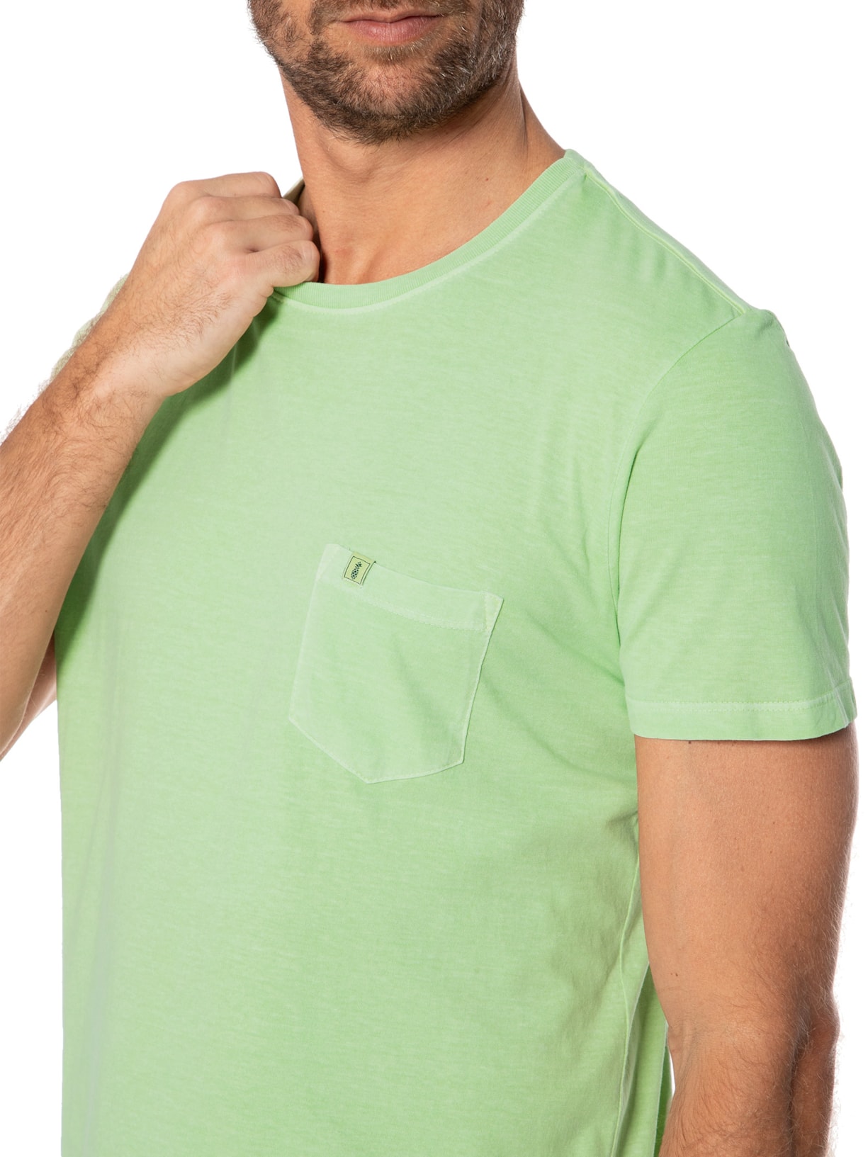 Camiseta Masculina Bolso Stoned Verde Pineapple