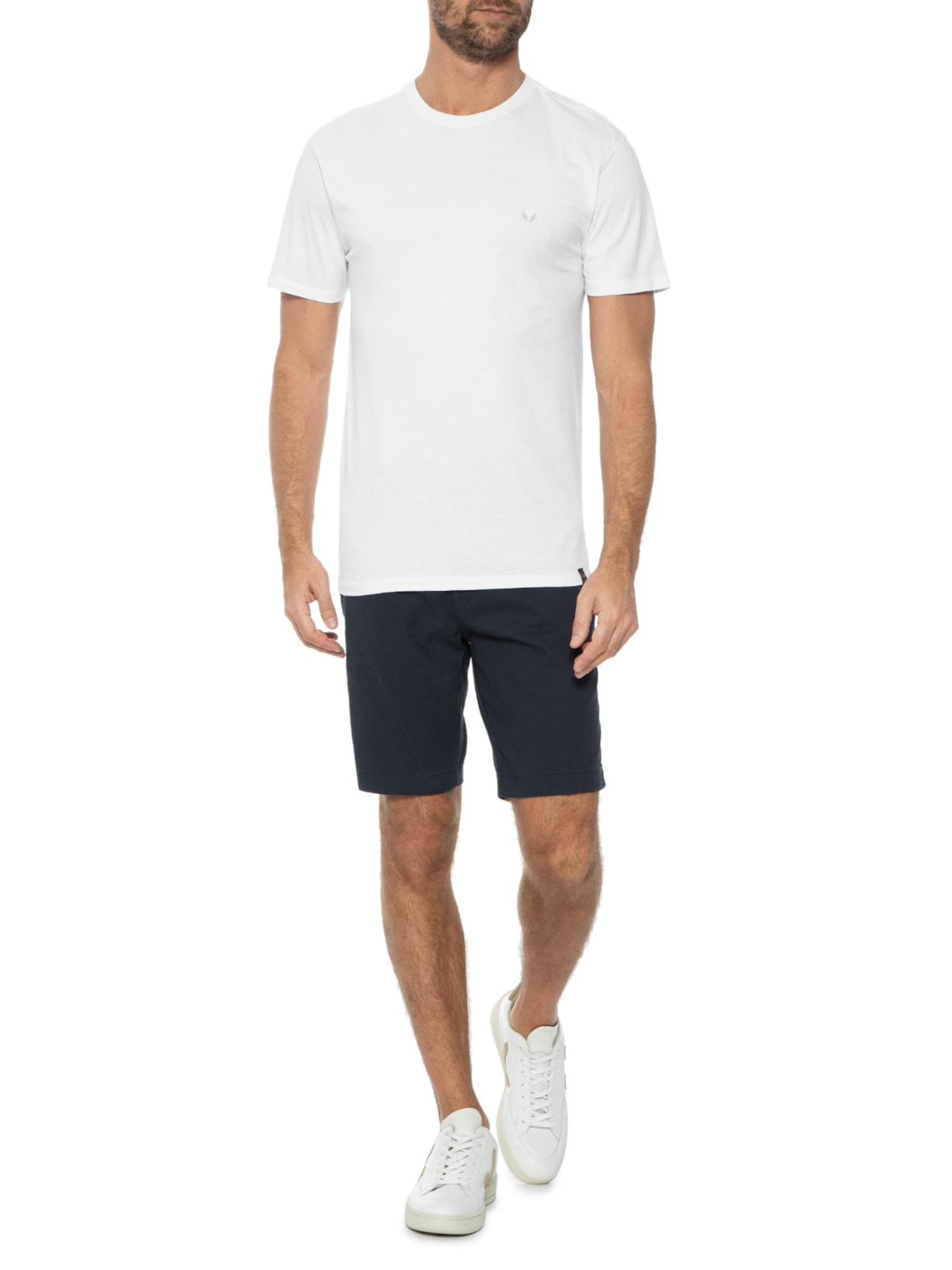 Camiseta Masculina Bordado Branco Spirito Santo