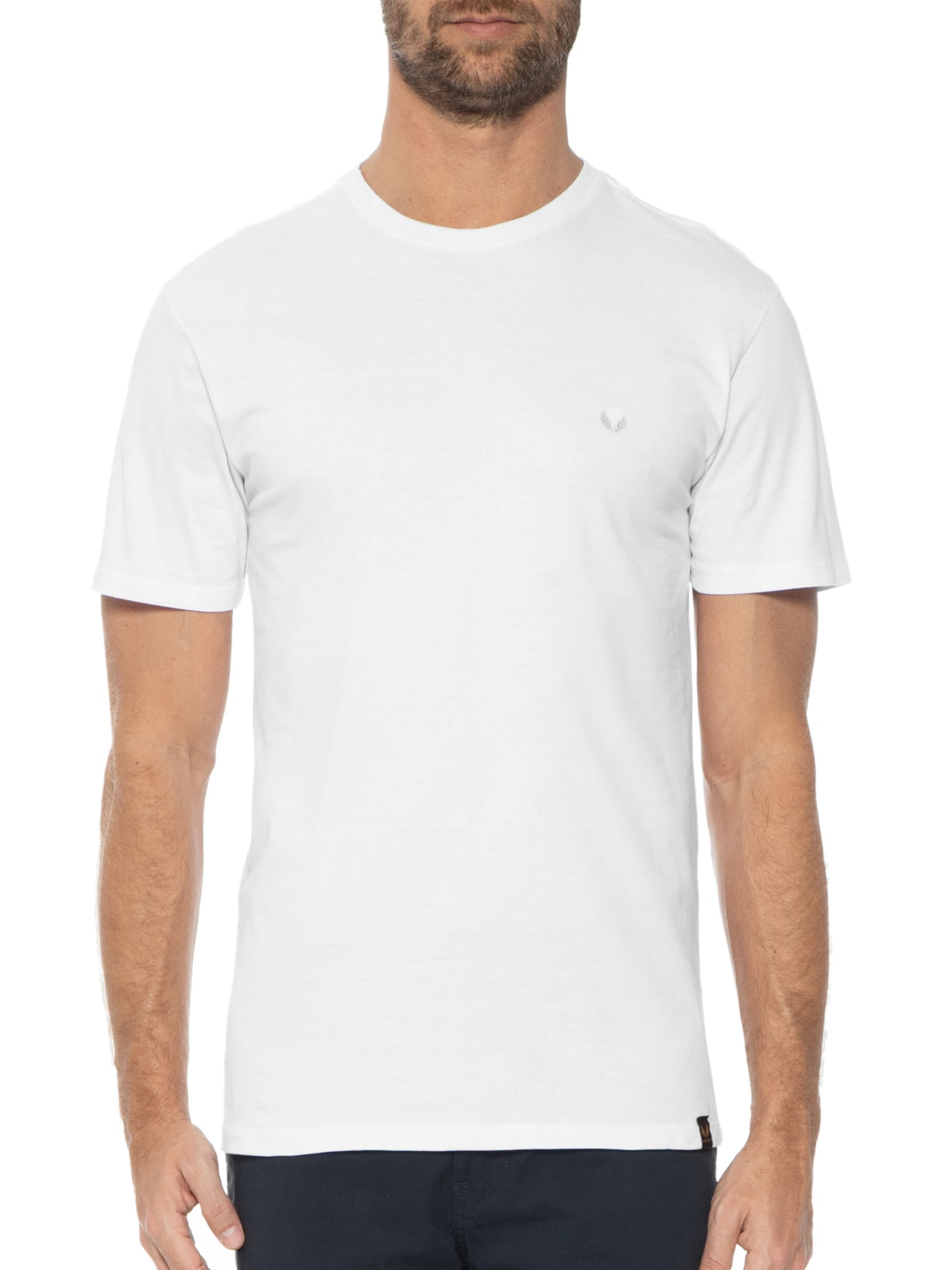 Camiseta Masculina Bordado Branco Spirito Santo