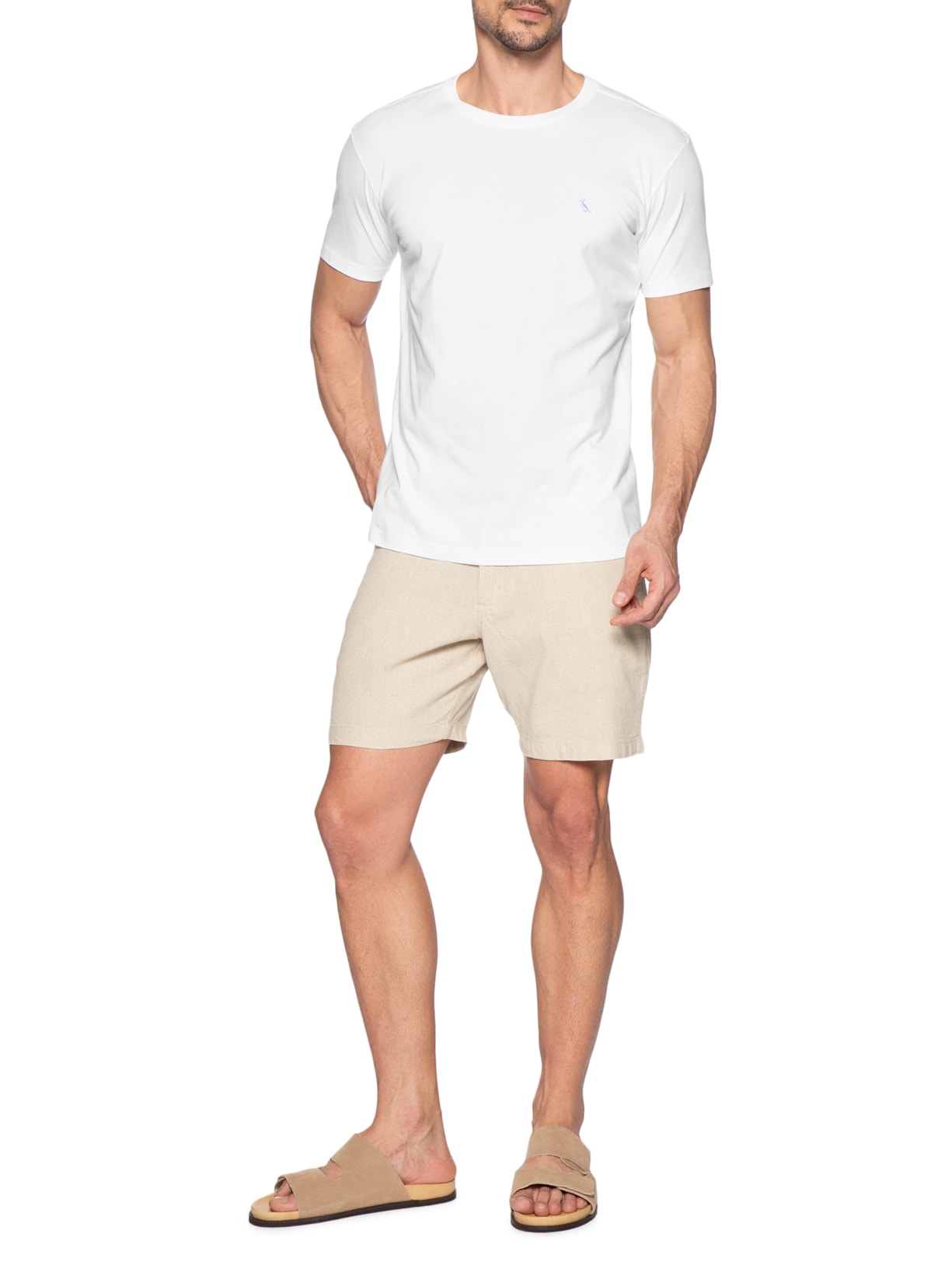 Camiseta Masculina Bordado Pica Pau Com Caixa Presenteável – Branco Reserva