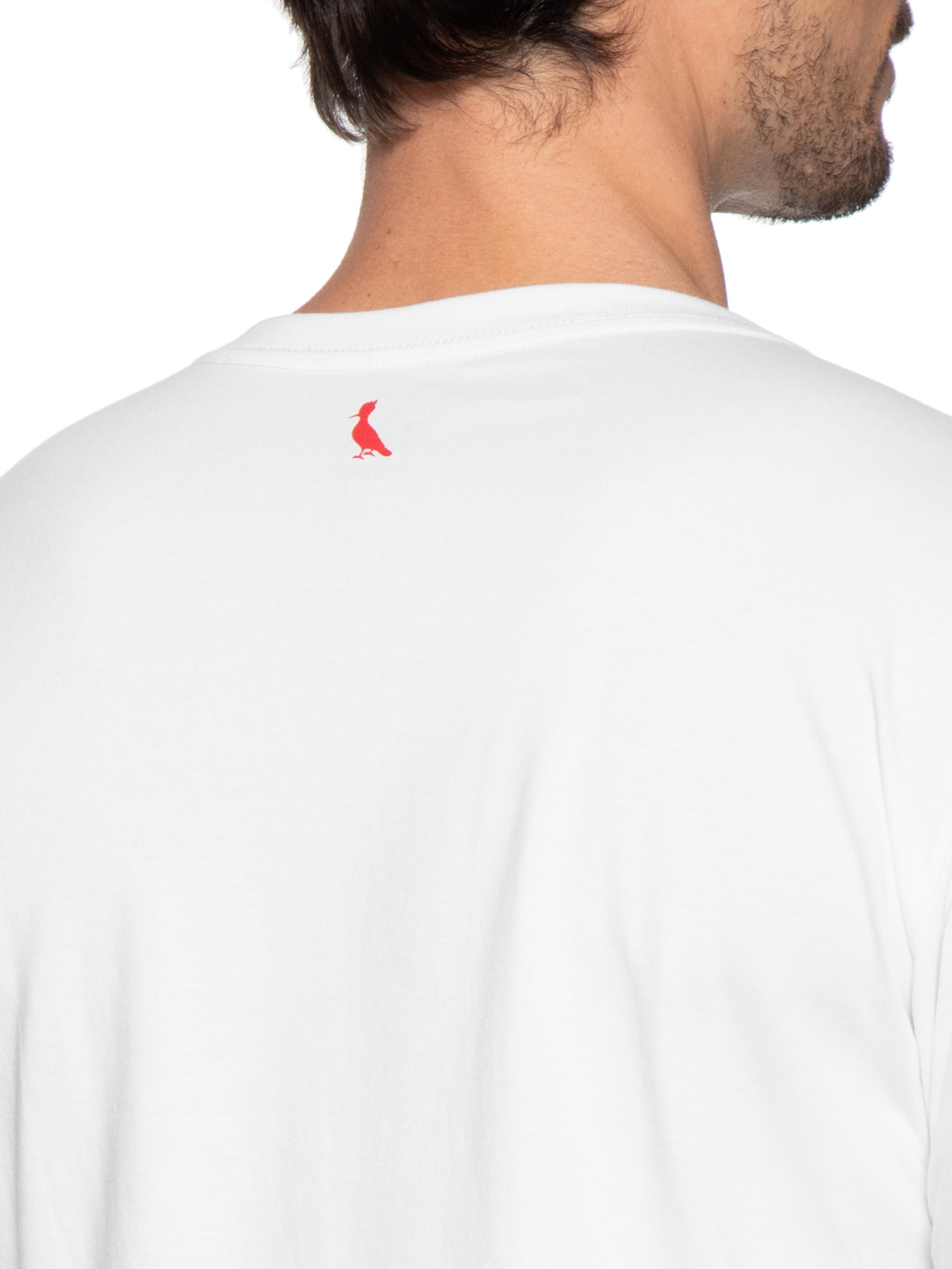 Camiseta Masculina Bordado Pica Pau Com Caixa Presenteável – Branco Reserva
