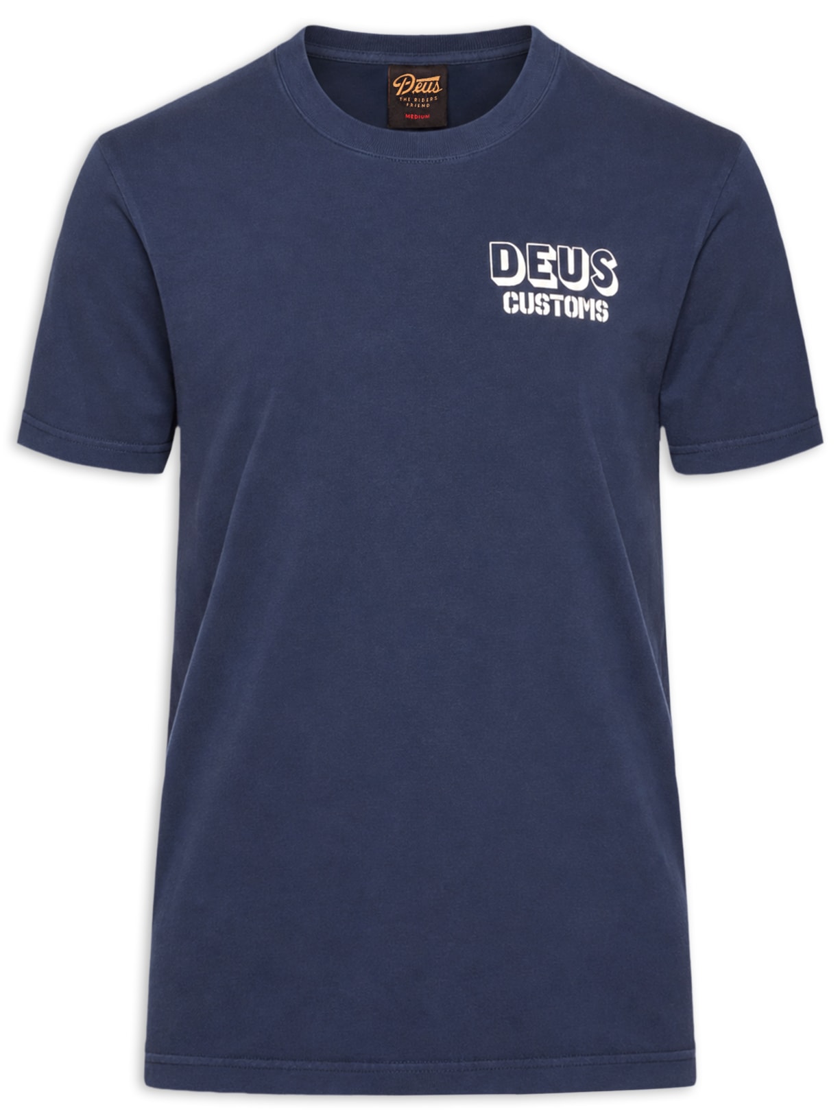 Camiseta Masculina Box Fit Heavy Metal Azul Deus Ex Machina