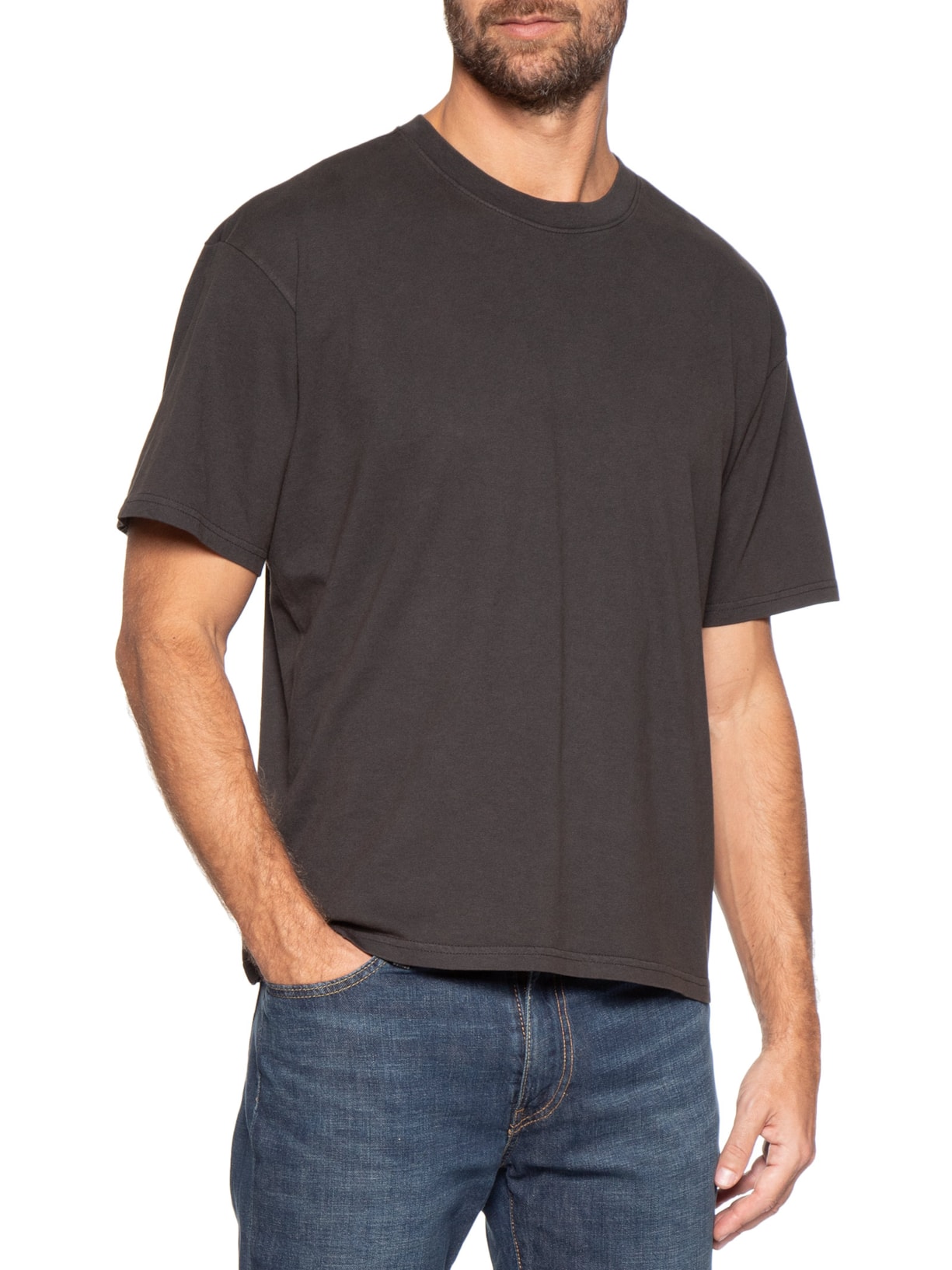 Camiseta Masculina Boxy – Preto Levi's