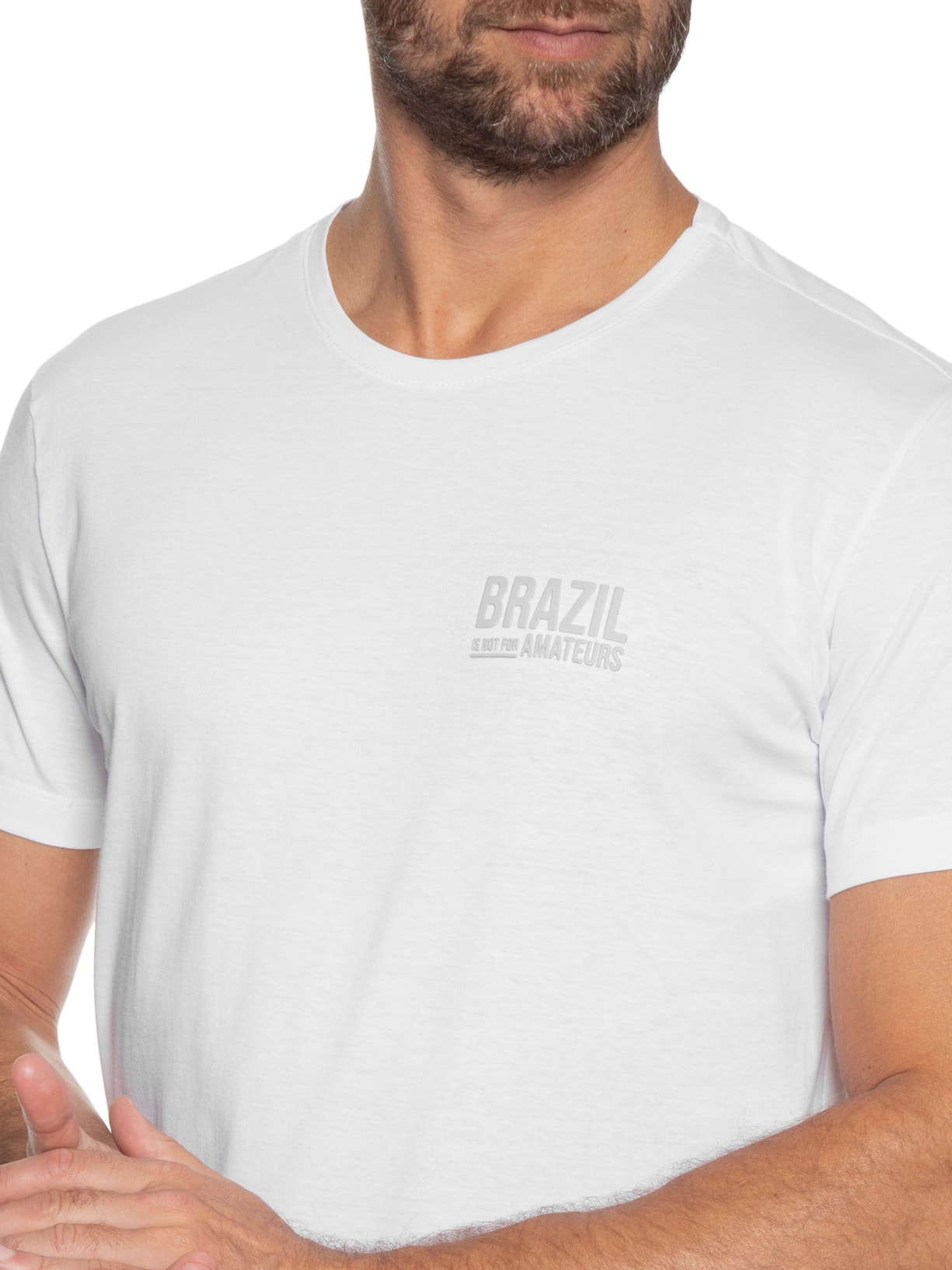 Camiseta Masculina BR Is Not For Amateur Branco Sergio K