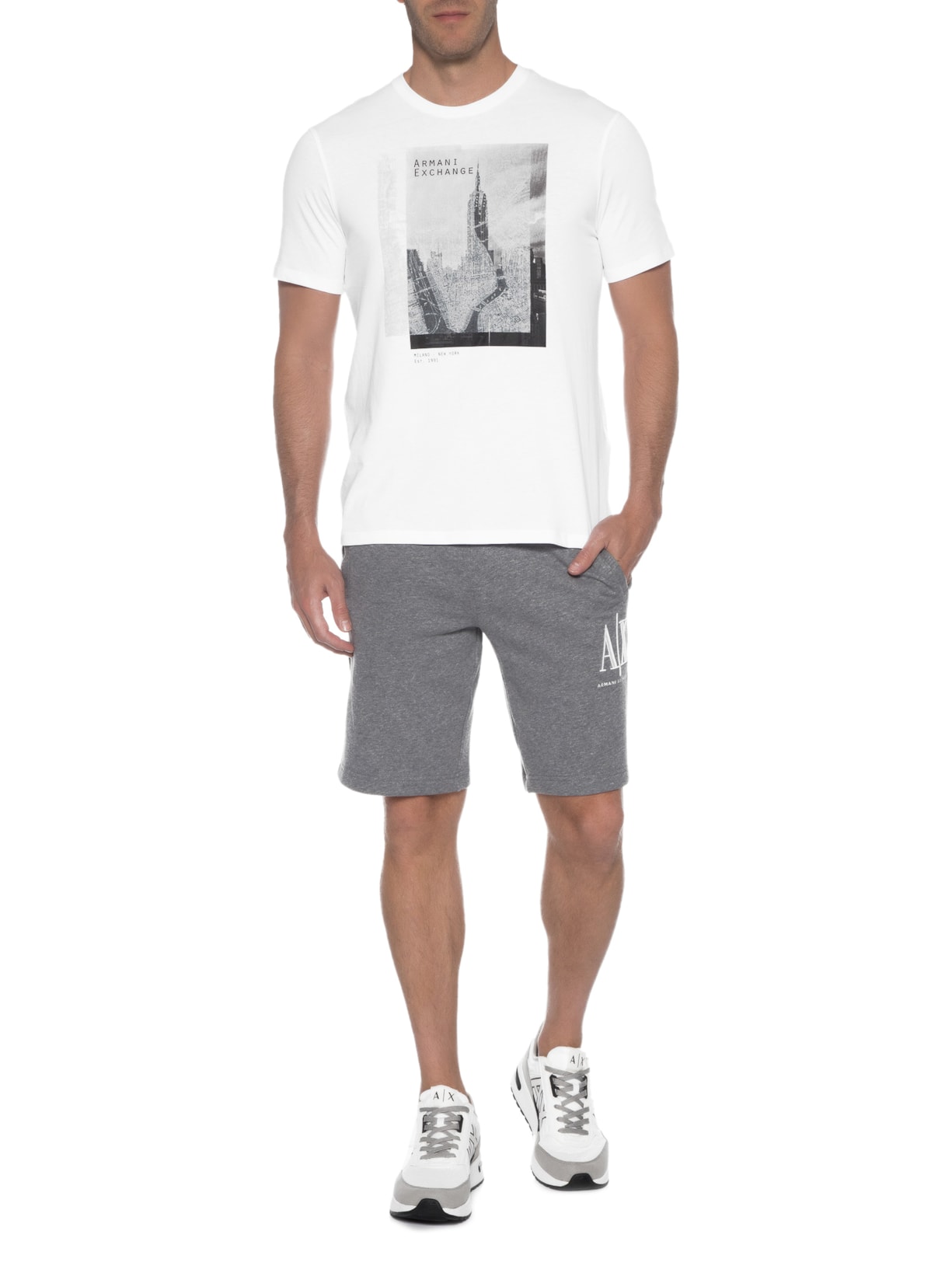 Camiseta Masculina Branco Armani Exchange