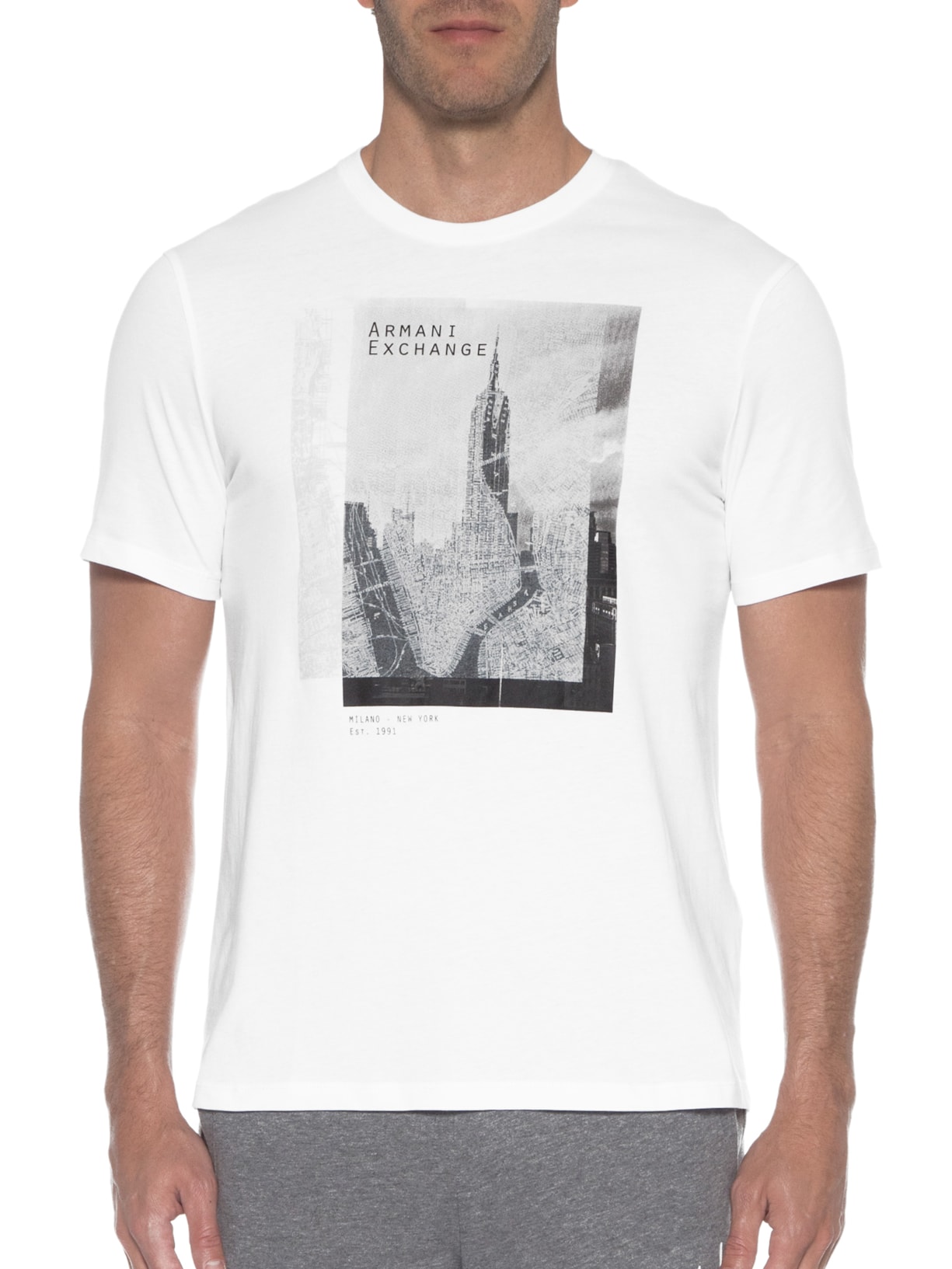 Camiseta Masculina Branco Armani Exchange