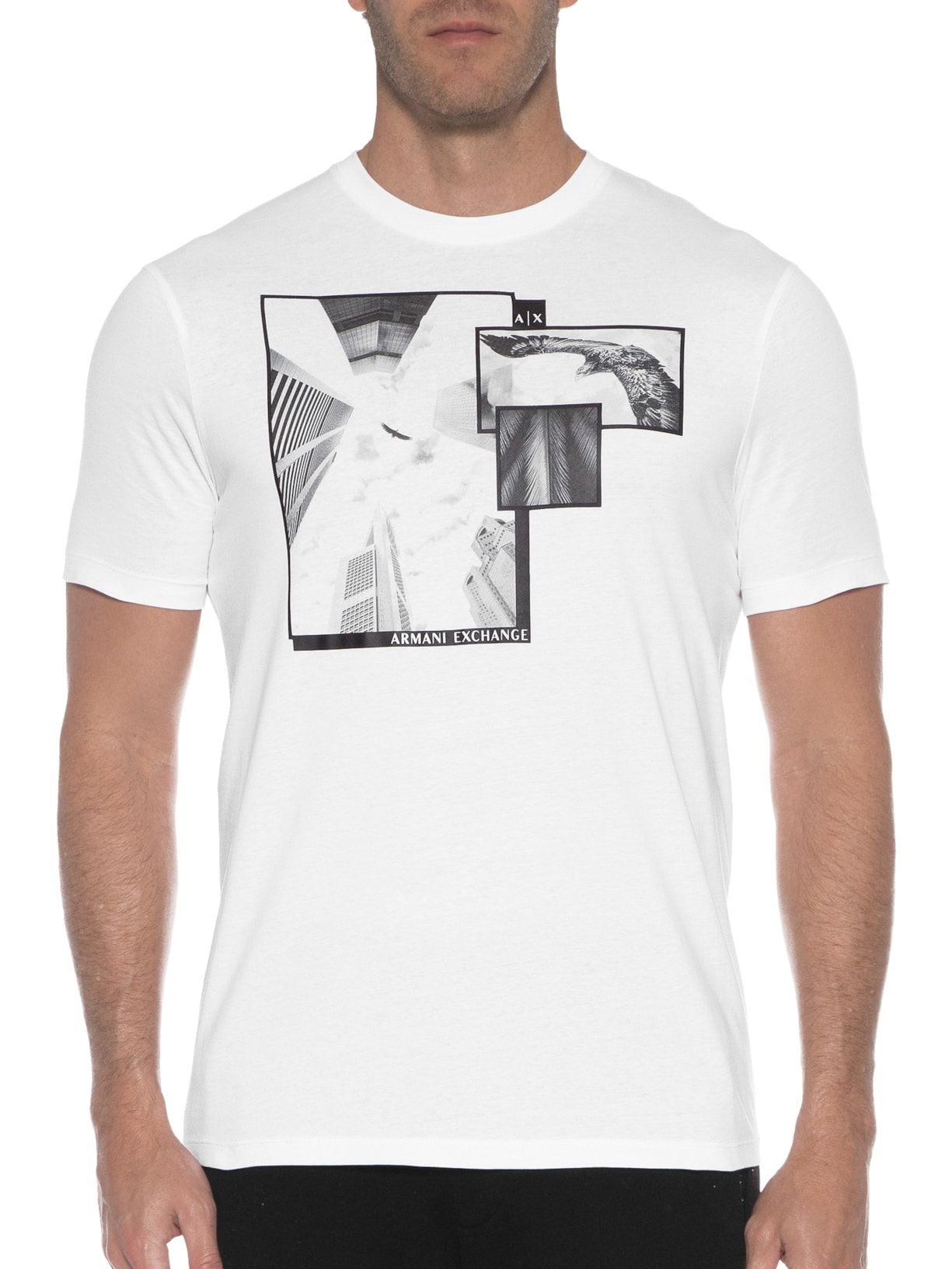 Camiseta Masculina Branco Armani Exchange