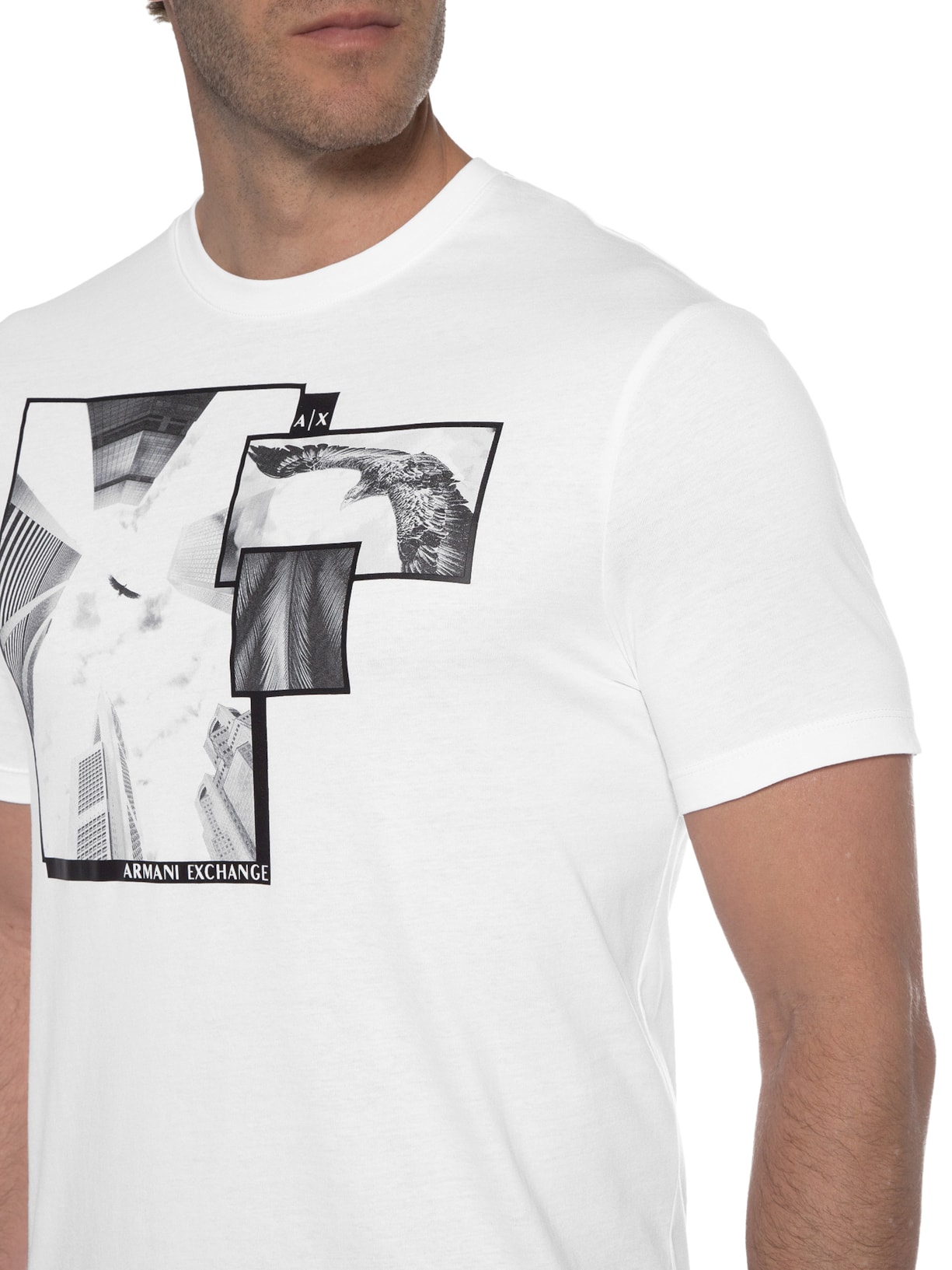 Camiseta Masculina Branco Armani Exchange