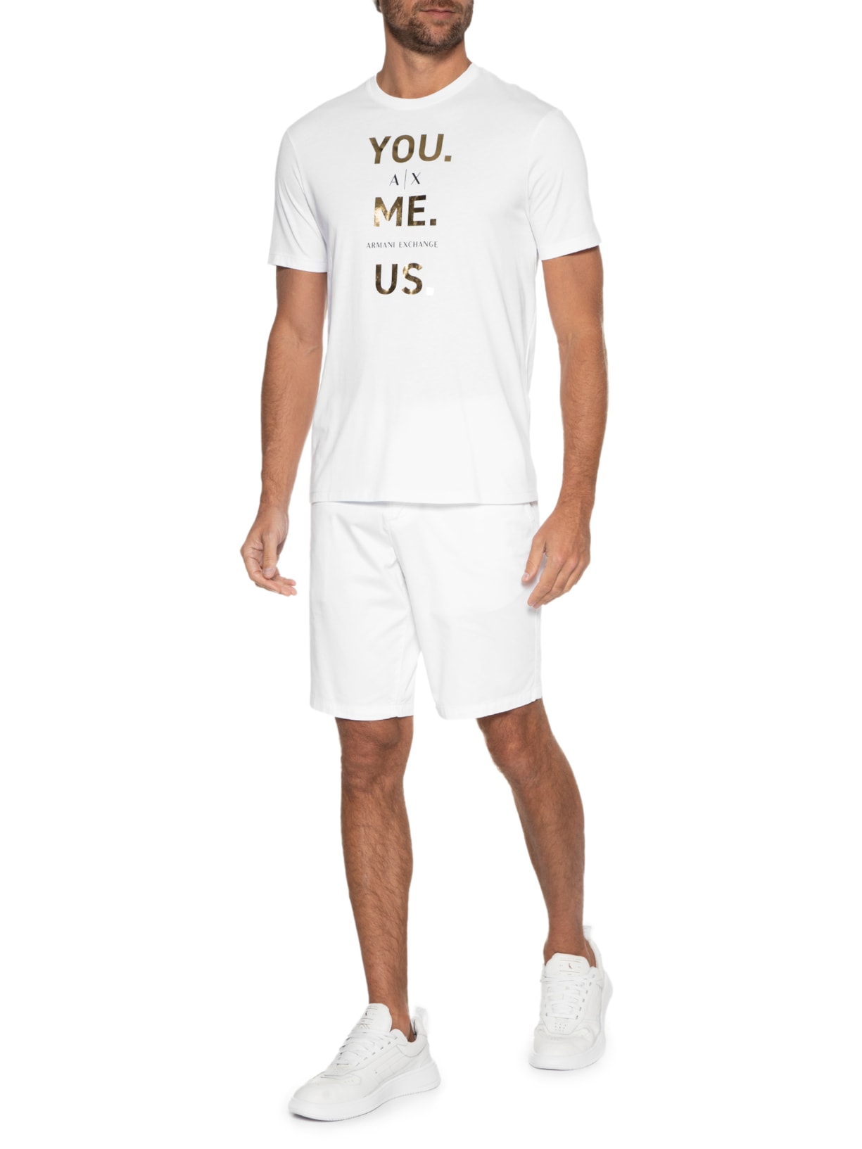 Camiseta Masculina Branco Armani Exchange