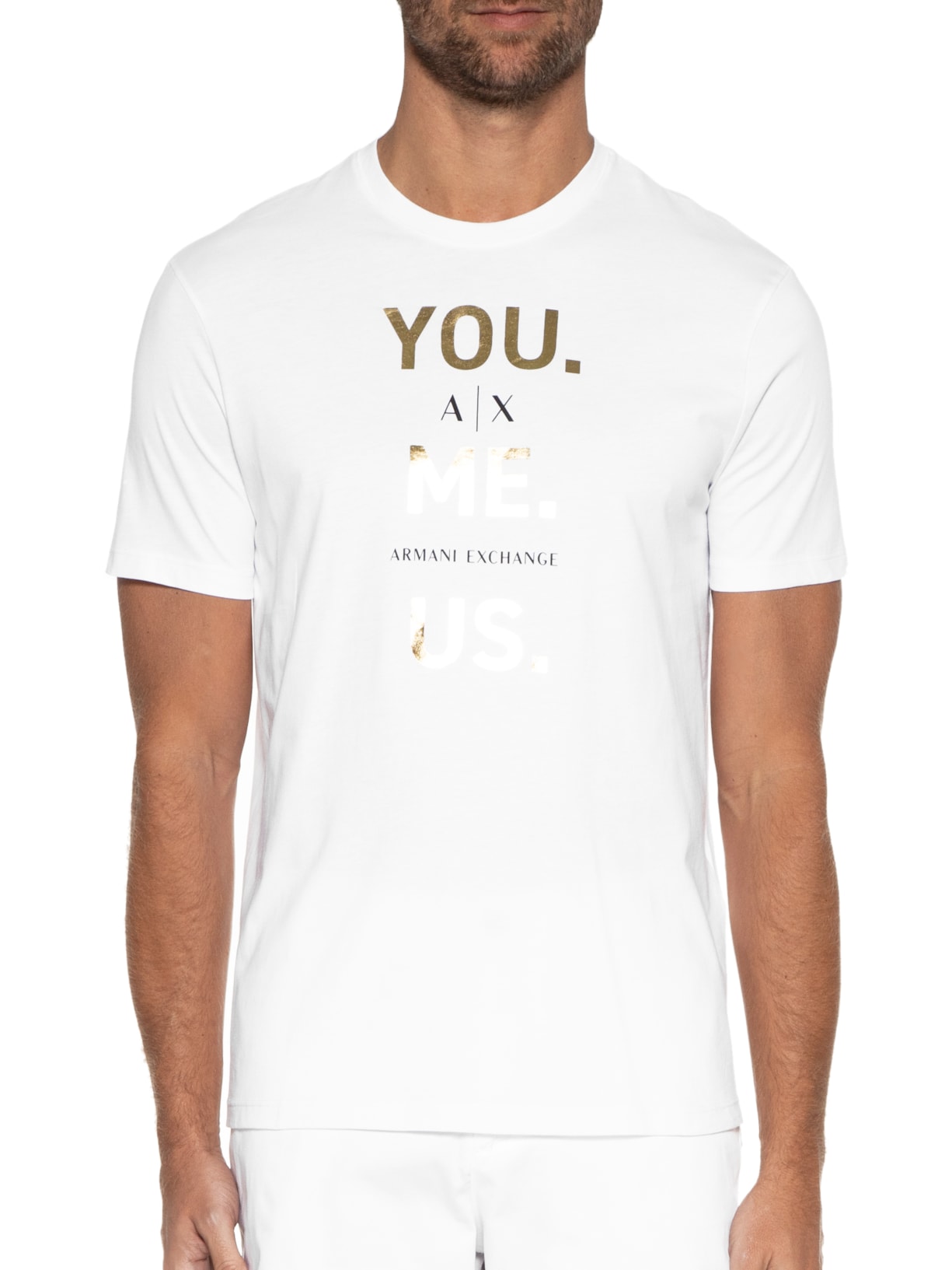 Camiseta Masculina Branco Armani Exchange