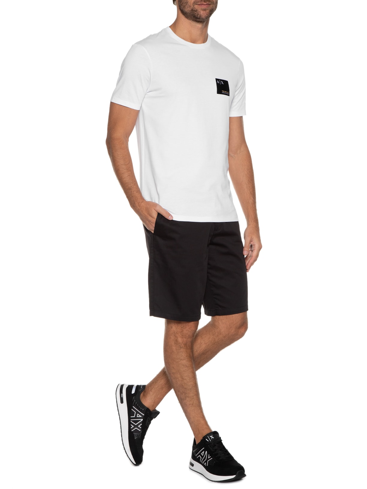 Camiseta Masculina Branco Armani Exchange