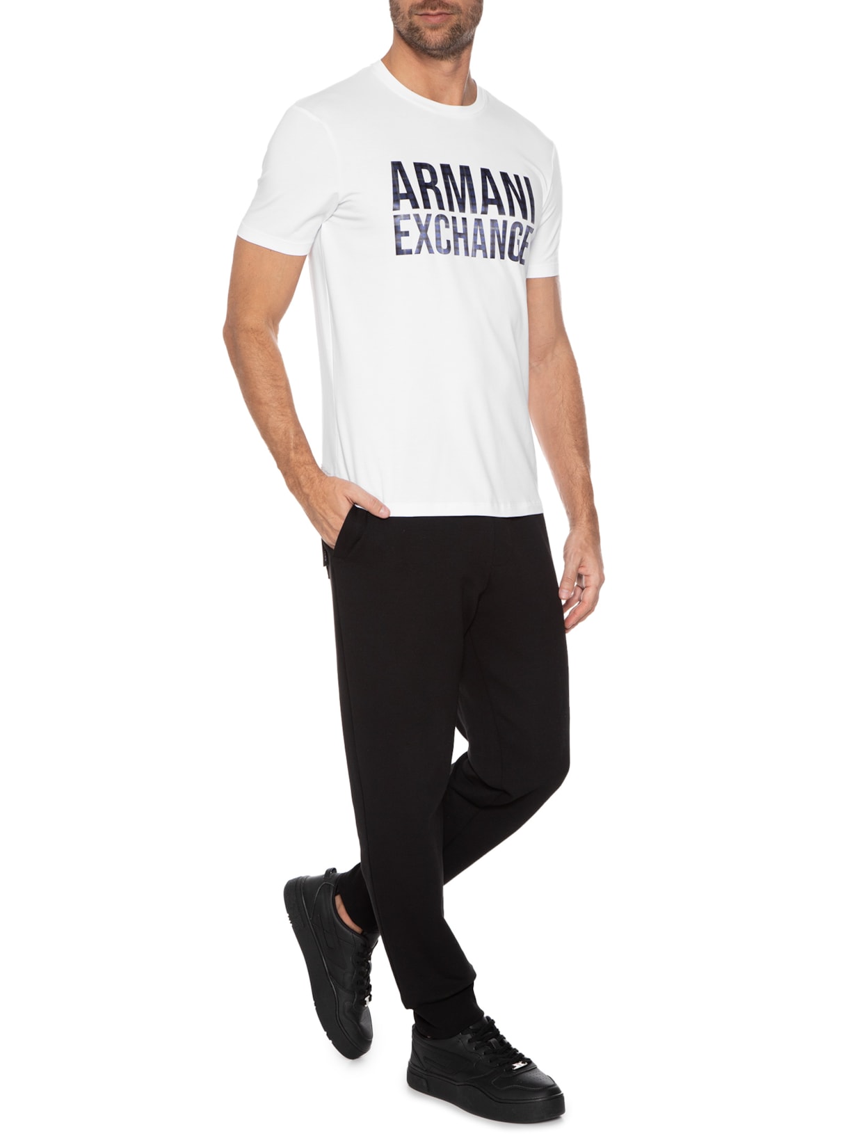Camiseta Masculina Branco Armani Exchange