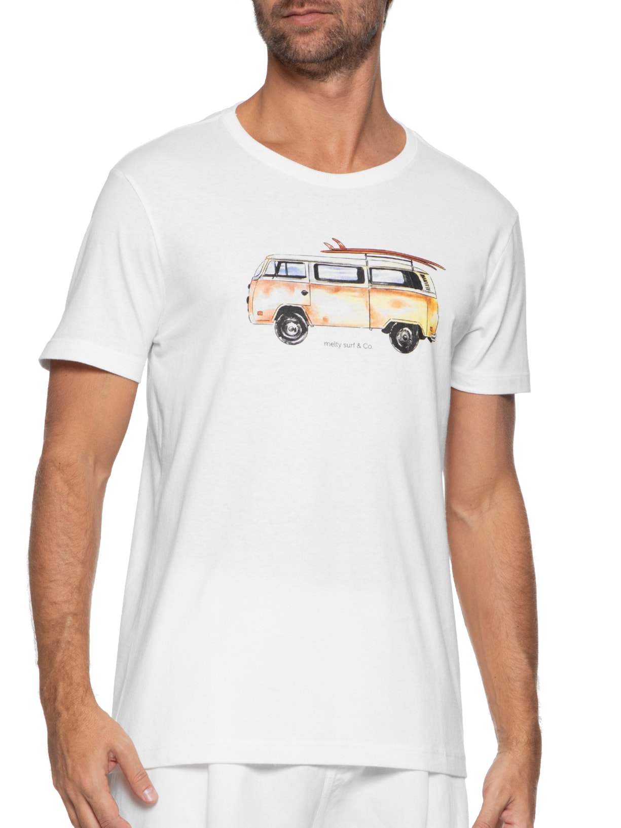 Camiseta Masculina Branco Melty Rj