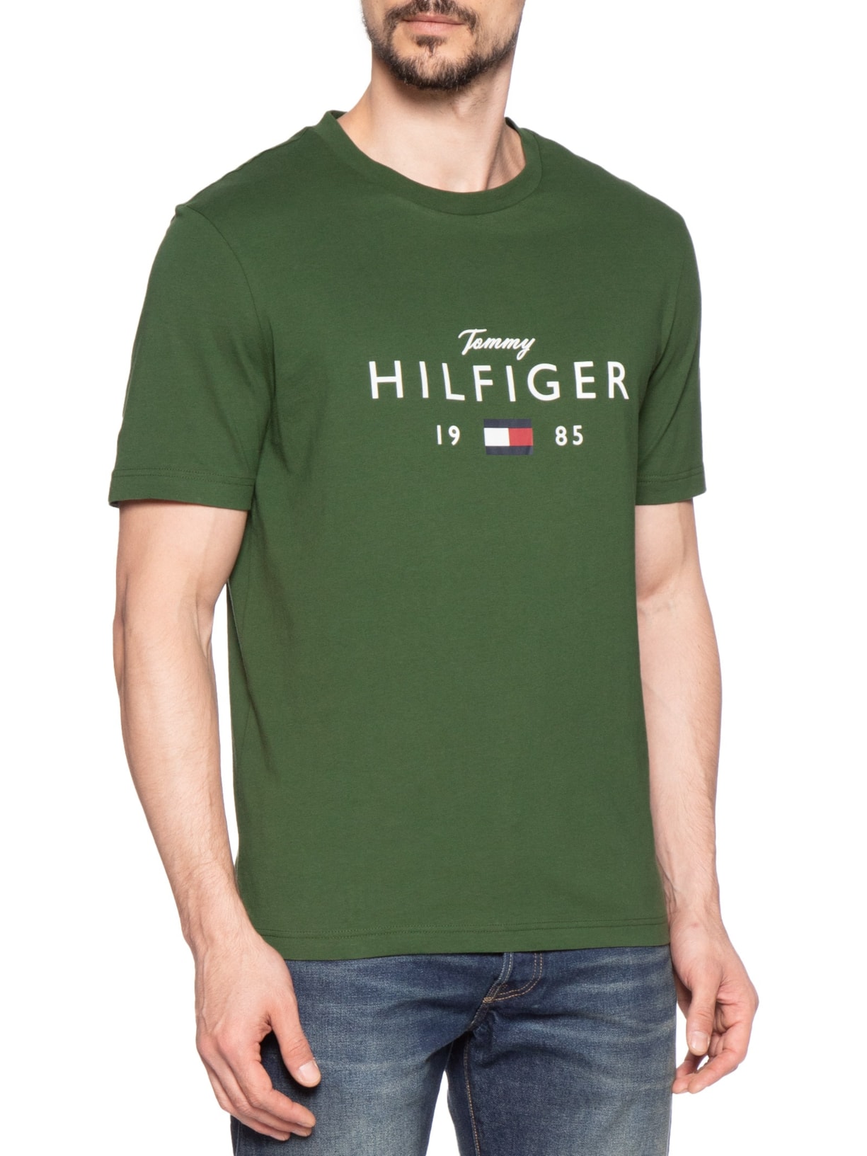 Camiseta Masculina Brand Love Big Verde Tommy Hilfiger