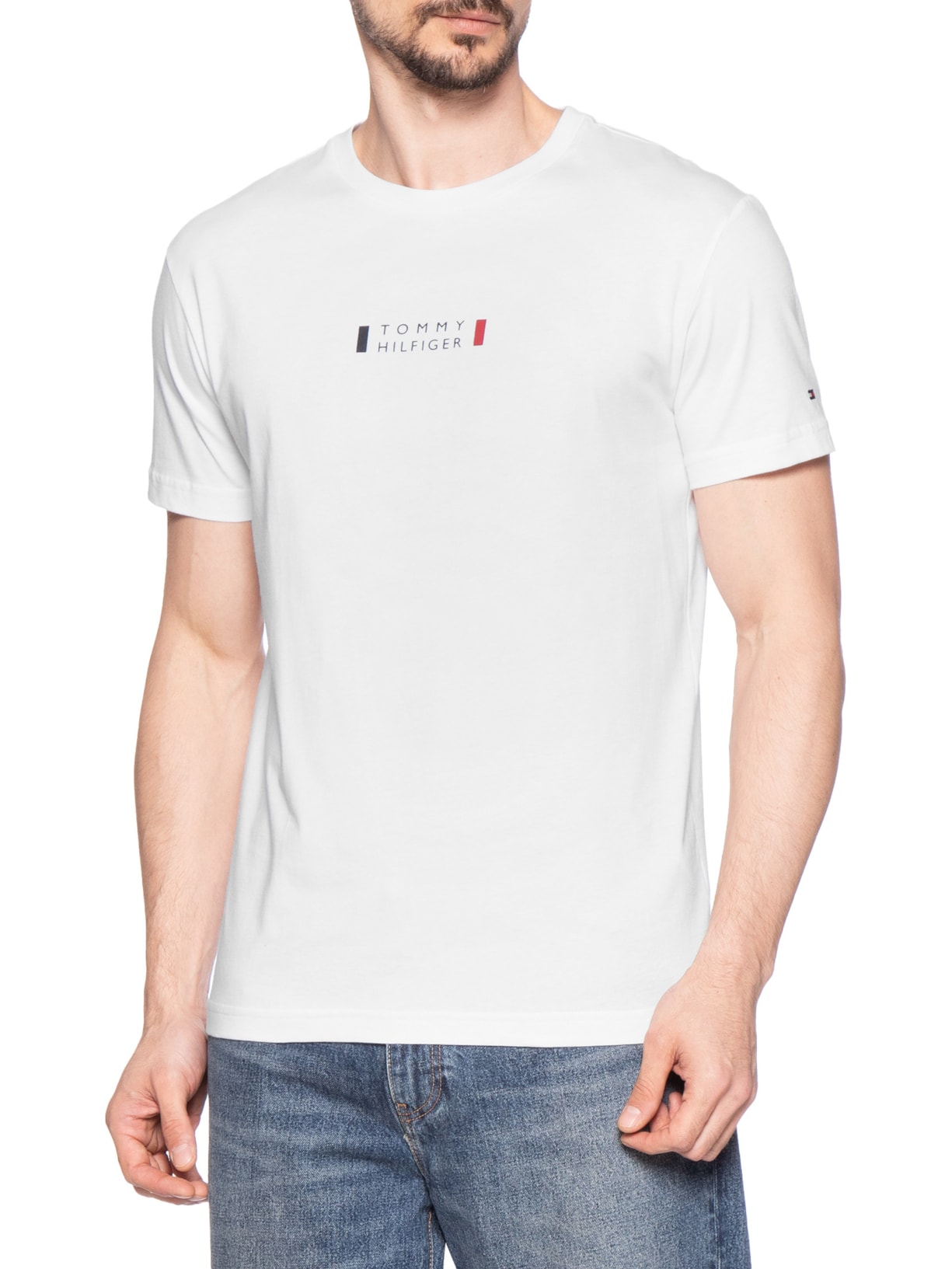 Camiseta Masculina Brand Love Print Branco Tommy Hilfiger