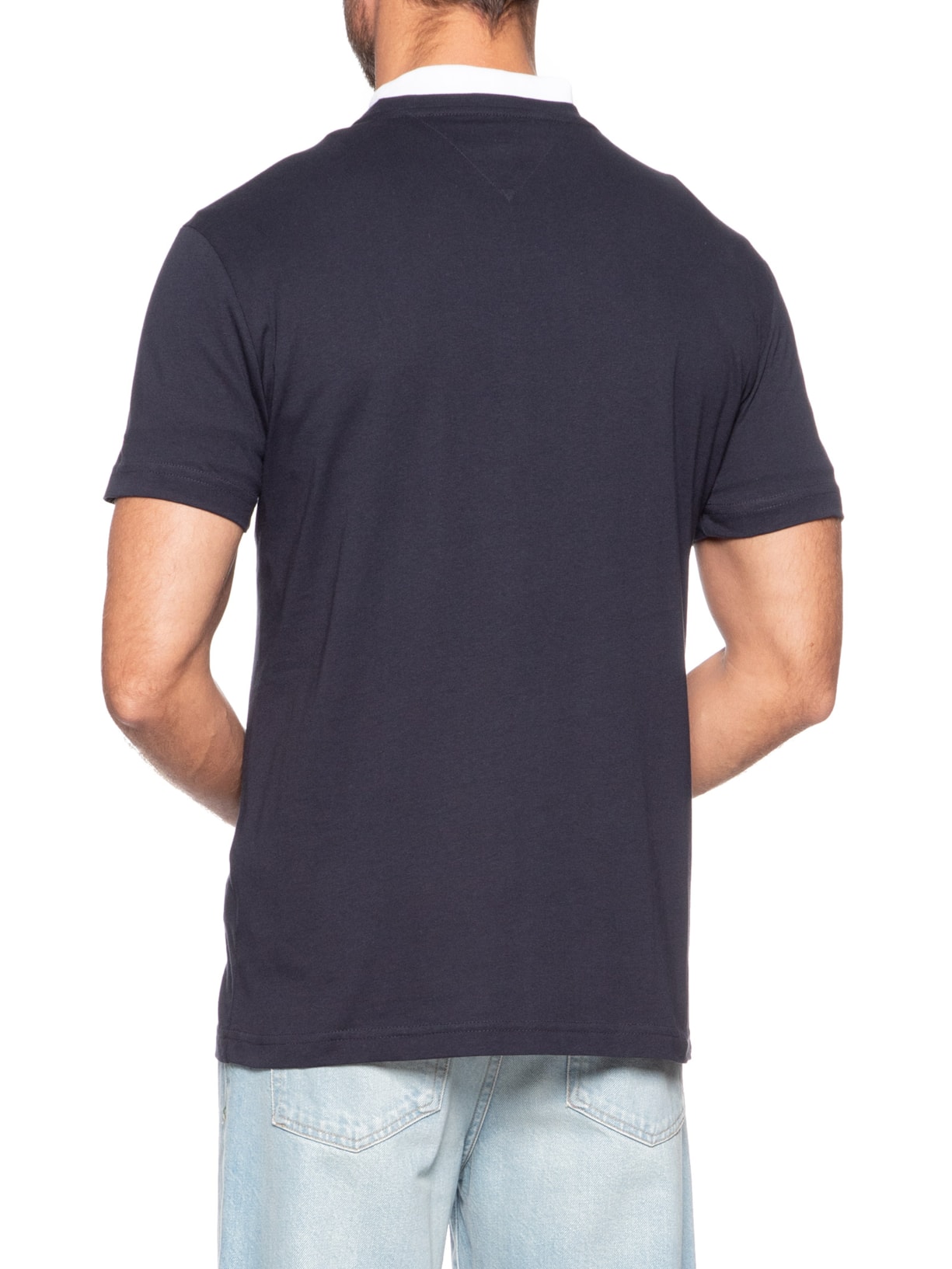 Camiseta Masculina Brand Love Small Azul Tommy Hilfiger