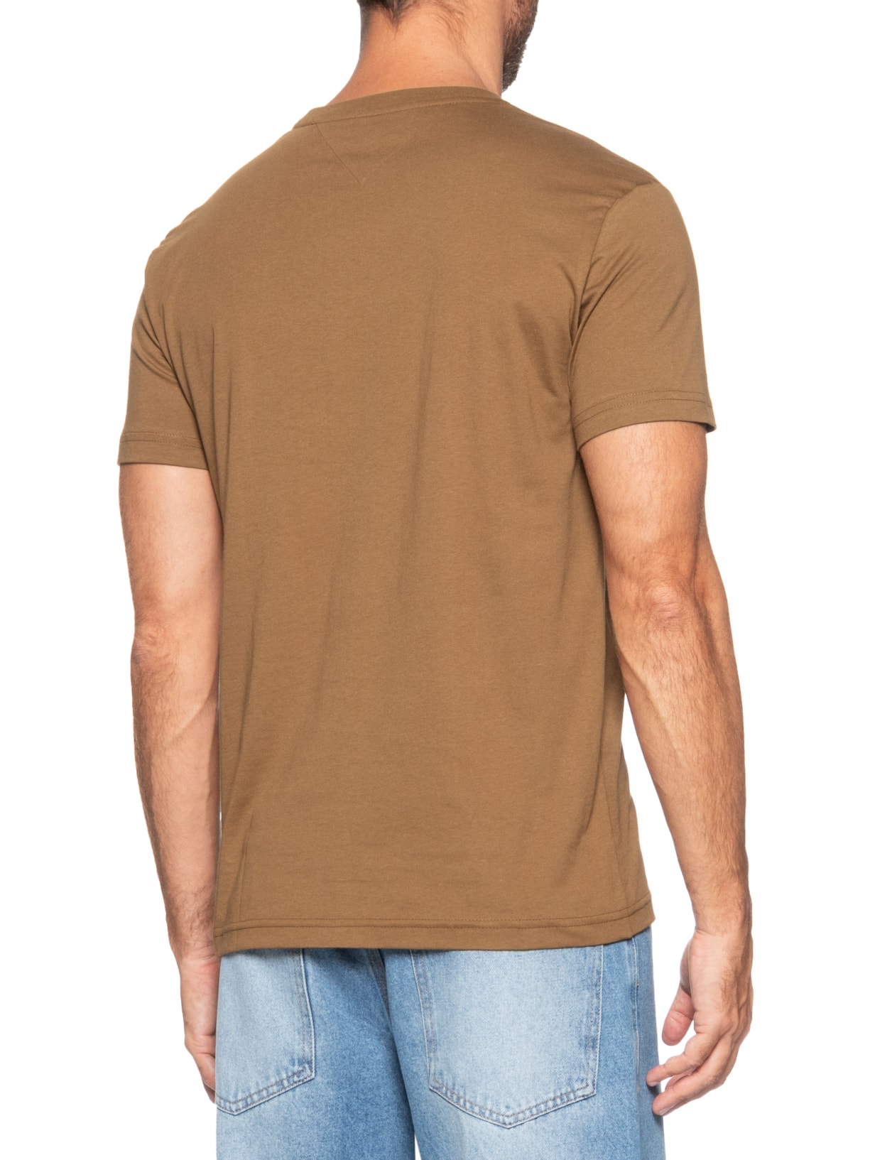 Camiseta Masculina Brand Love Small Hilfiger Marrom Tommy Hilfiger