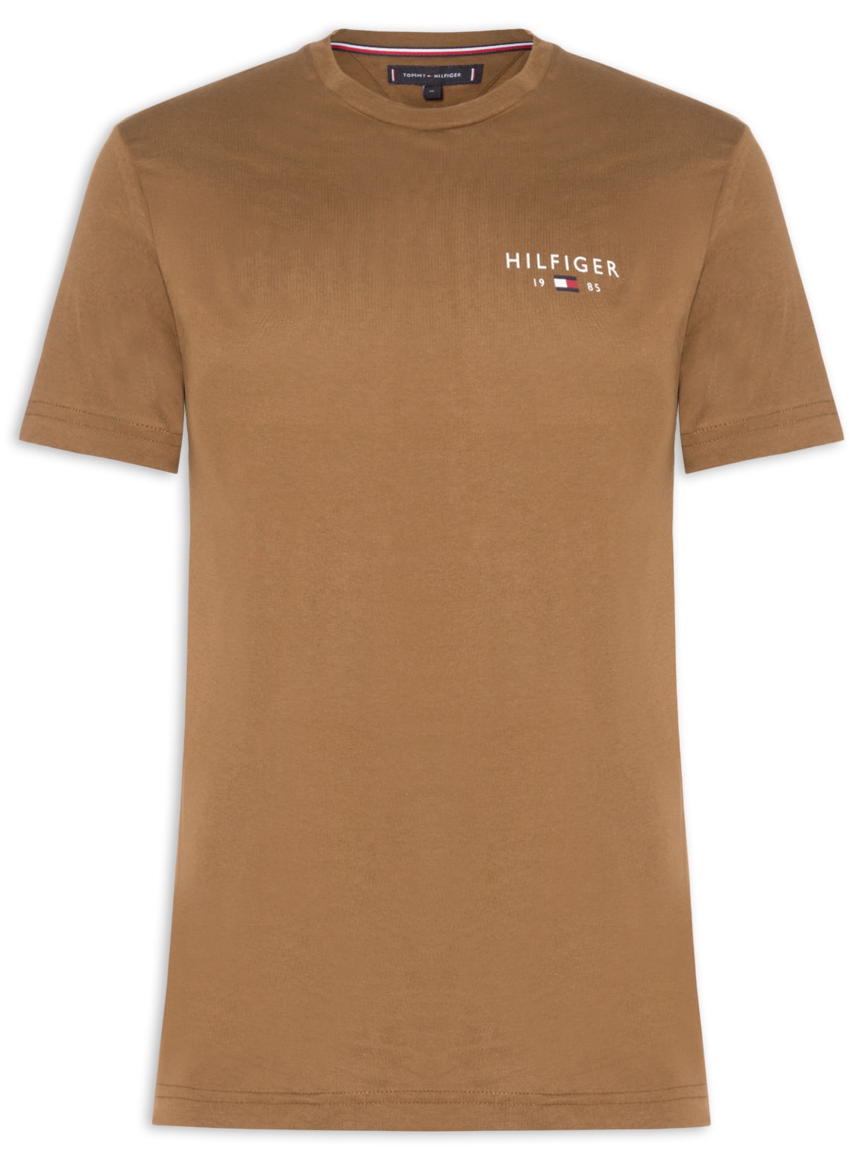 Camiseta Masculina Brand Love Small Hilfiger Marrom Tommy Hilfiger