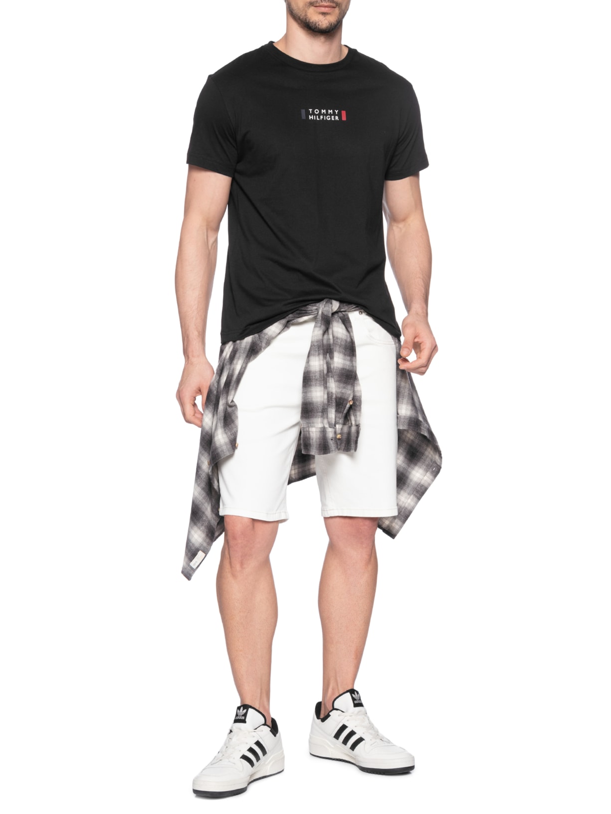 Camiseta Masculina Brand Of Love Print Preto Tommy Hilfiger