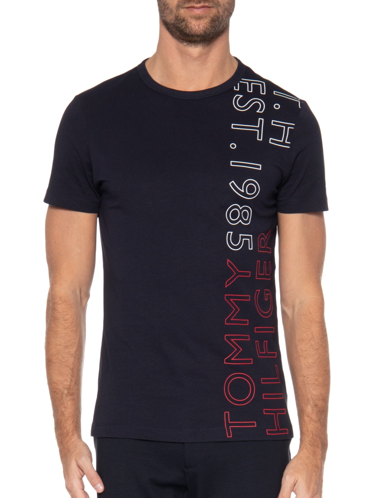 Camiseta Masculina Brandlove-offpla Azul Tommy Hilfiger