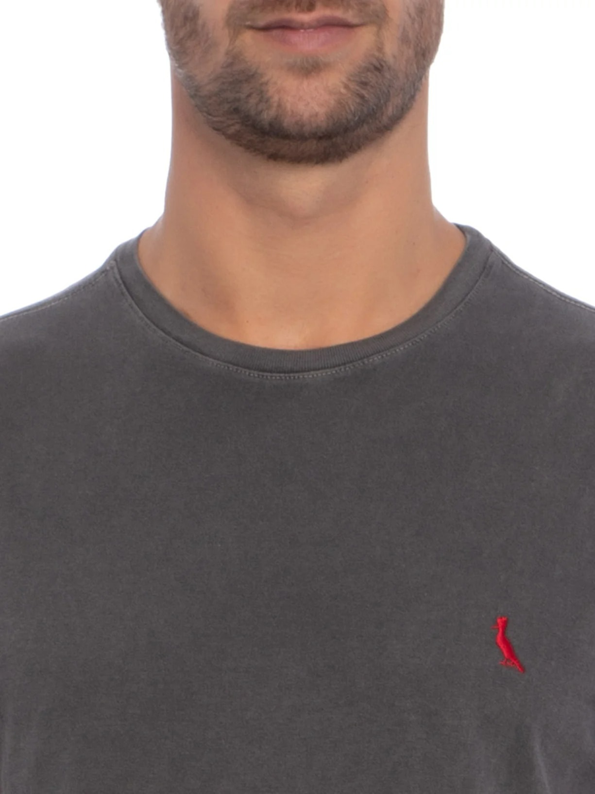 Camiseta Masculina Brasa Stoned Cinza Reserva