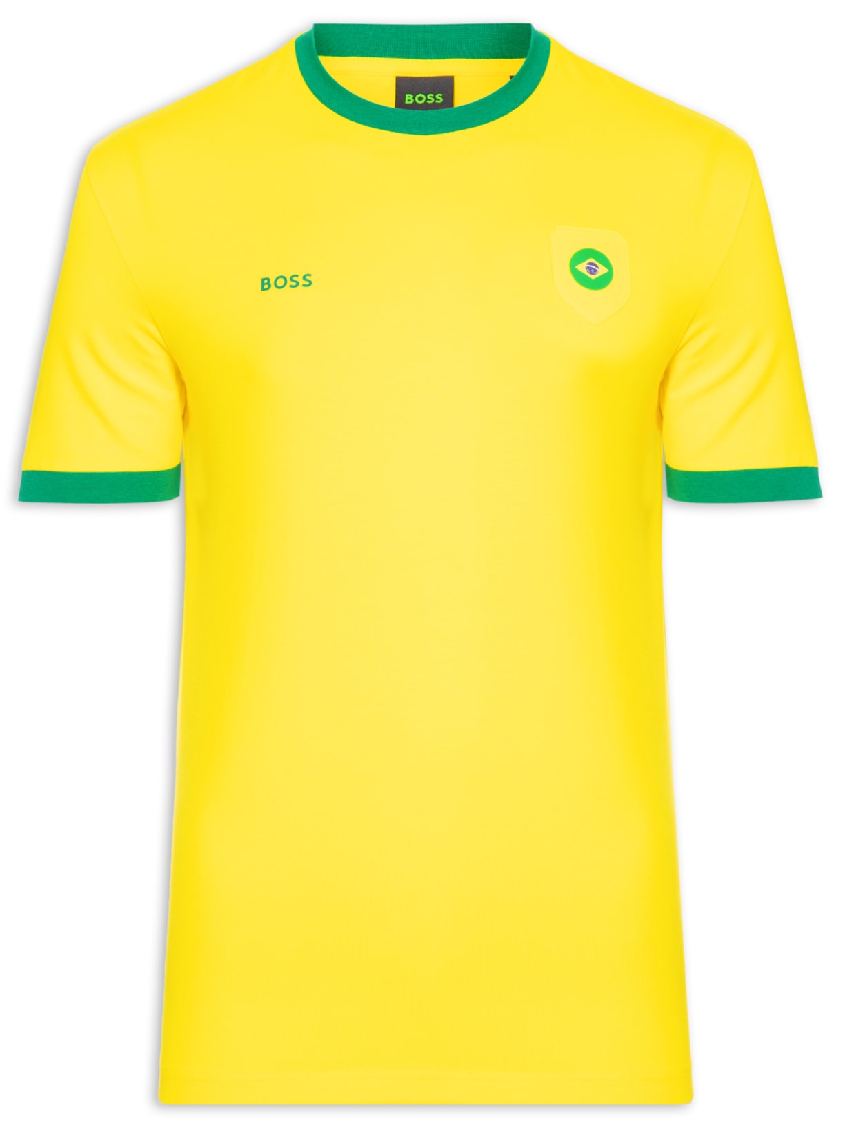 Camiseta Masculina Brasil Copa Lux Tee Amarelo Boss