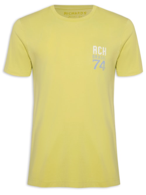 Camiseta Masculina Brasil Cup - Amarelo