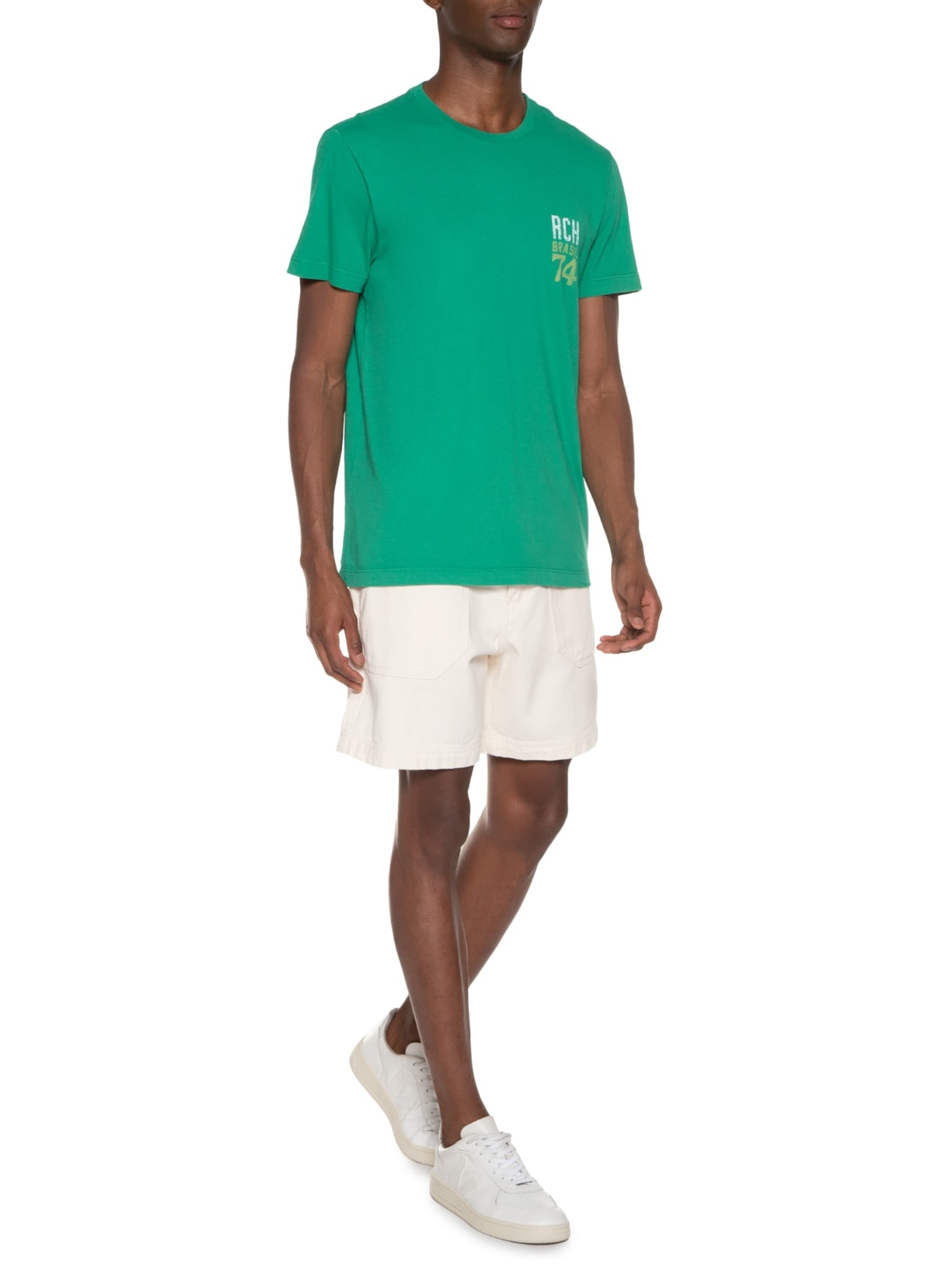 Camiseta Masculina Brasil Cup Verde Richards