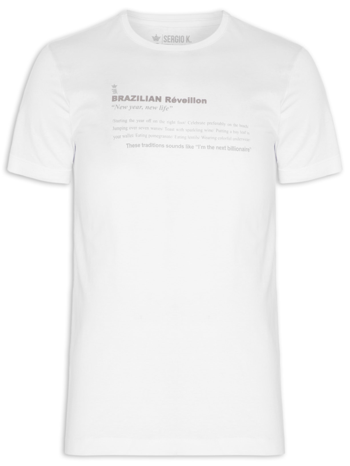 Camiseta Masculina Brazilian Reveillon - Off White