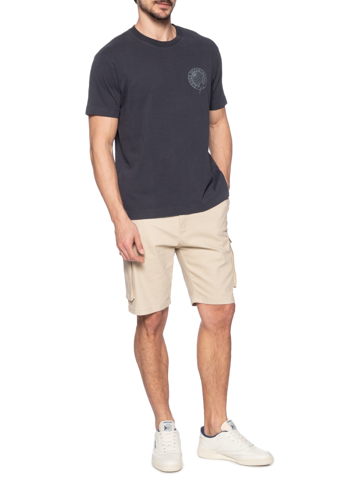 Camiseta Masculina Breacth Syncs Azul Birden