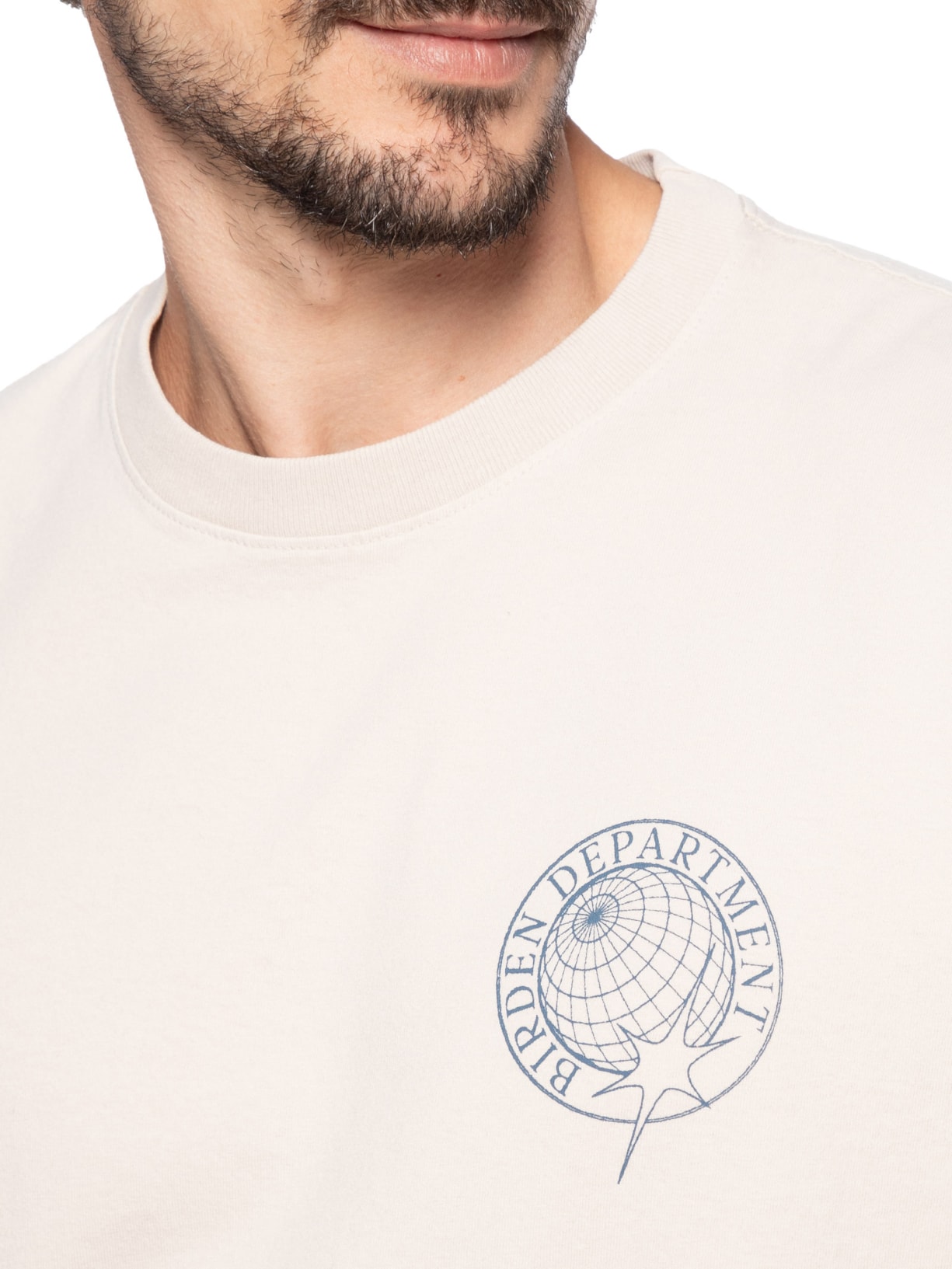 Camiseta Masculina Breath Syncs Bege Birden