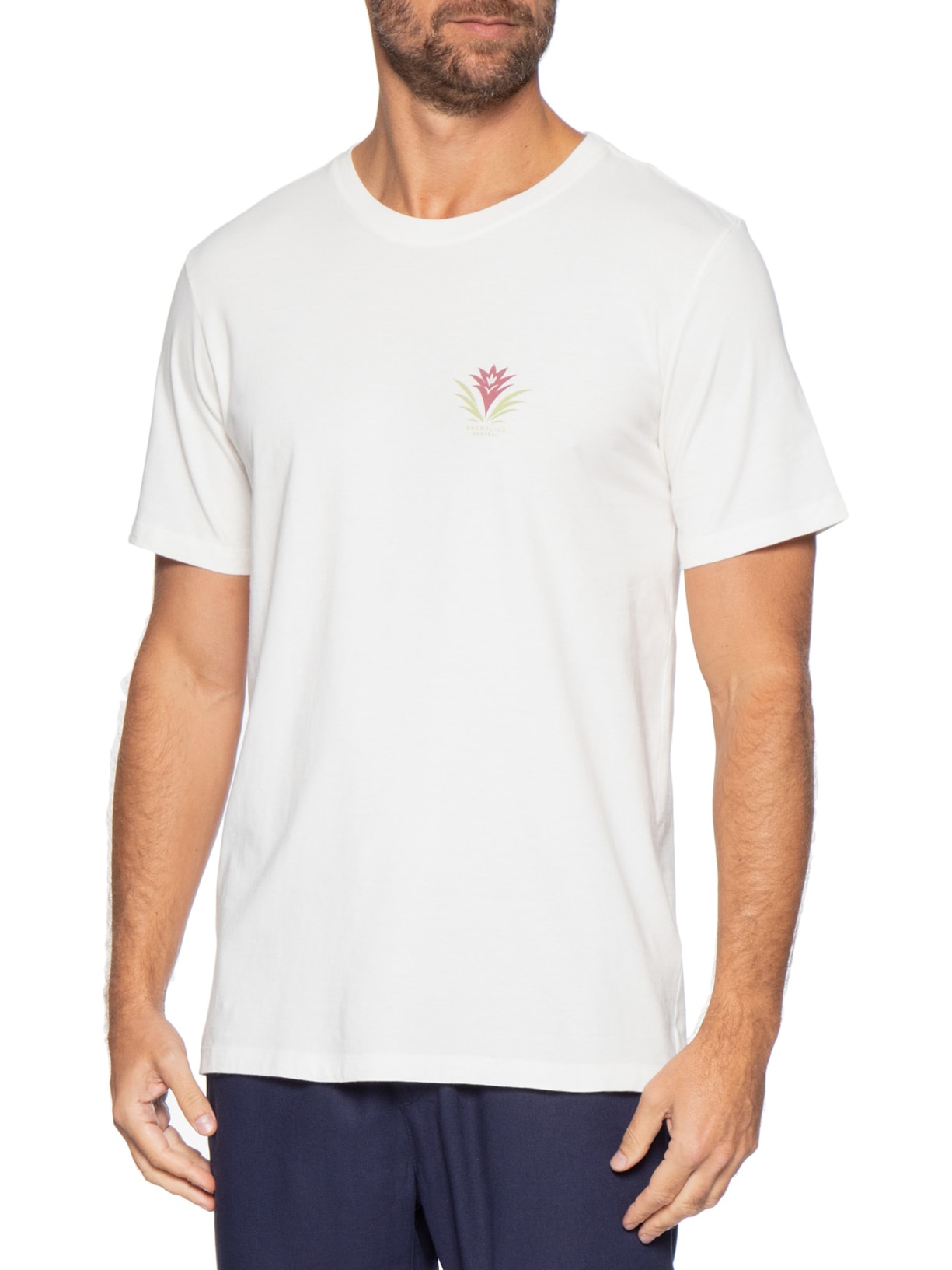 Camiseta Masculina Bromelia II Branco Austral