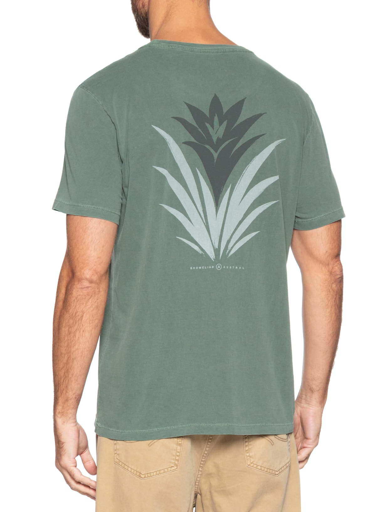 Camiseta Masculina Bromélia II Verde Austral