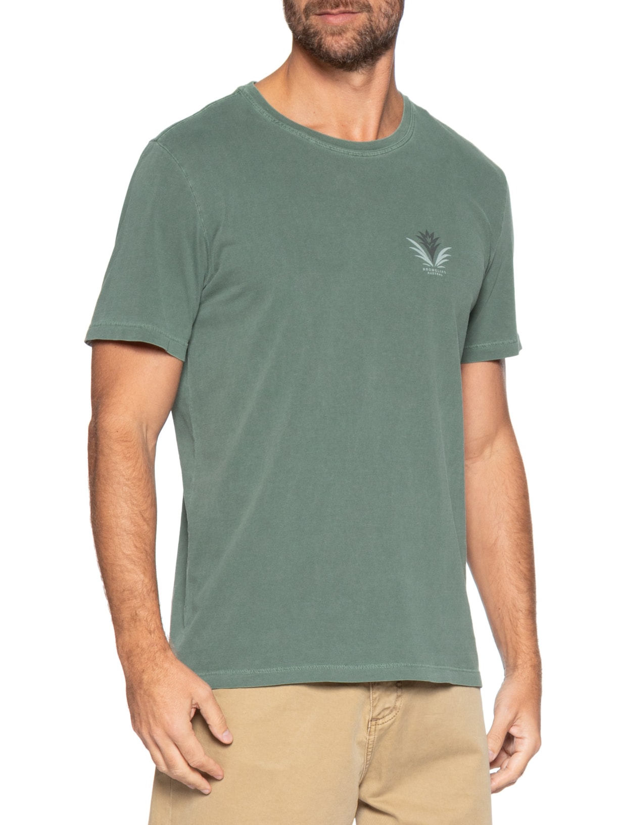 Camiseta Masculina Bromélia II Verde Austral