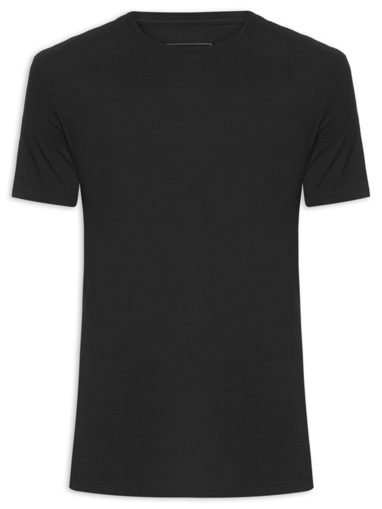 Camiseta Masculina C Neck - Preto