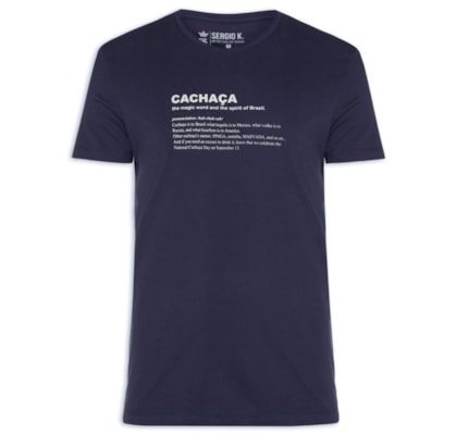Camiseta Masculina Cachaça Spirit Of BR - Azul