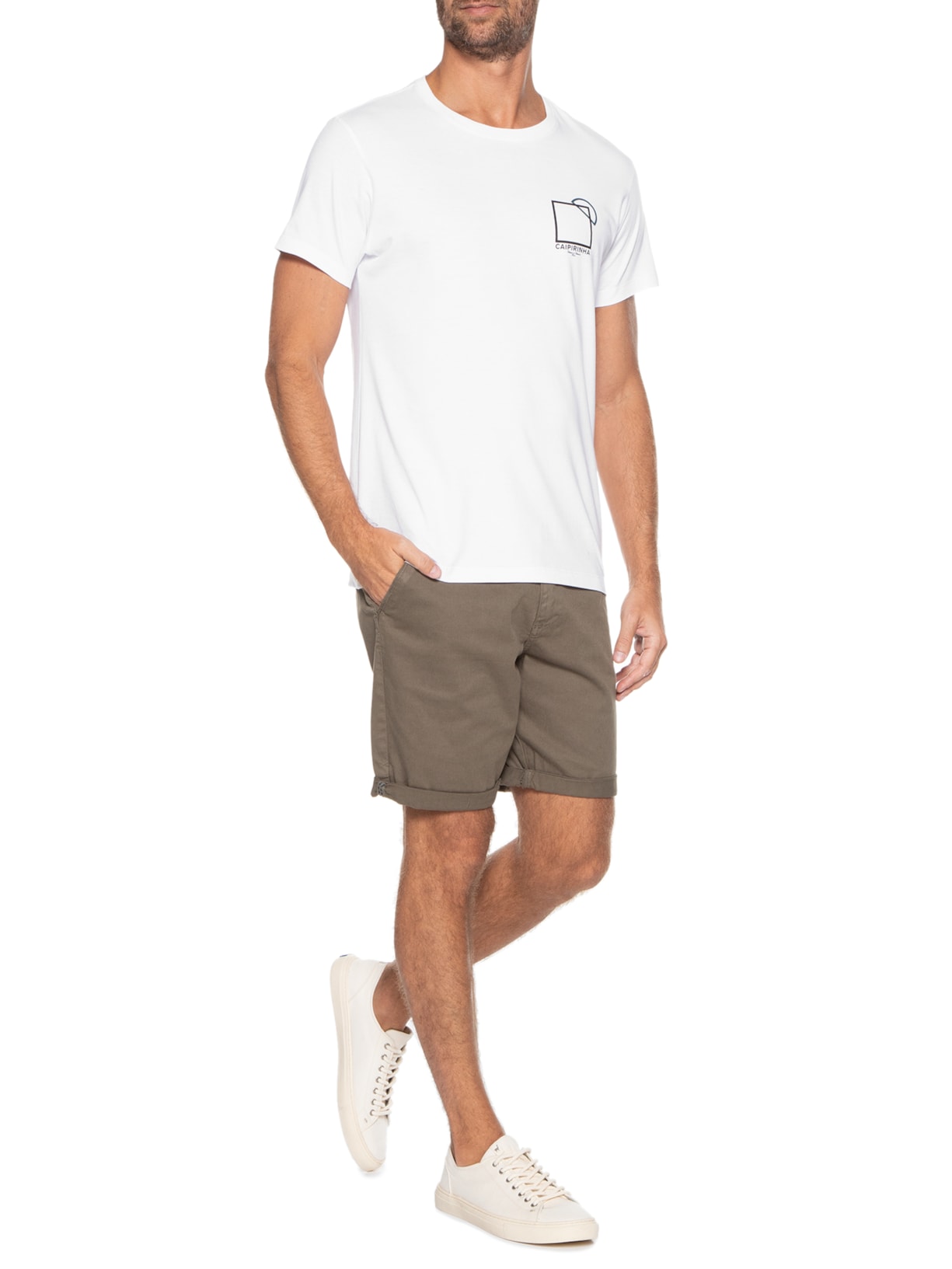 Camiseta Masculina Caipirinha Branco Foxton