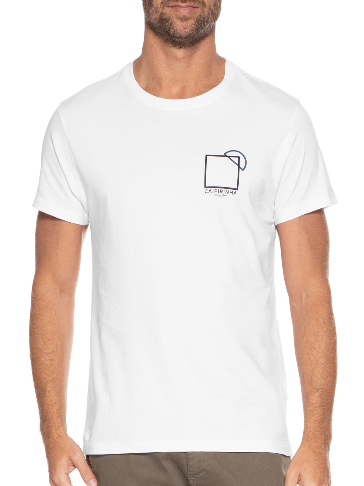 Camiseta Masculina Caipirinha Branco Foxton