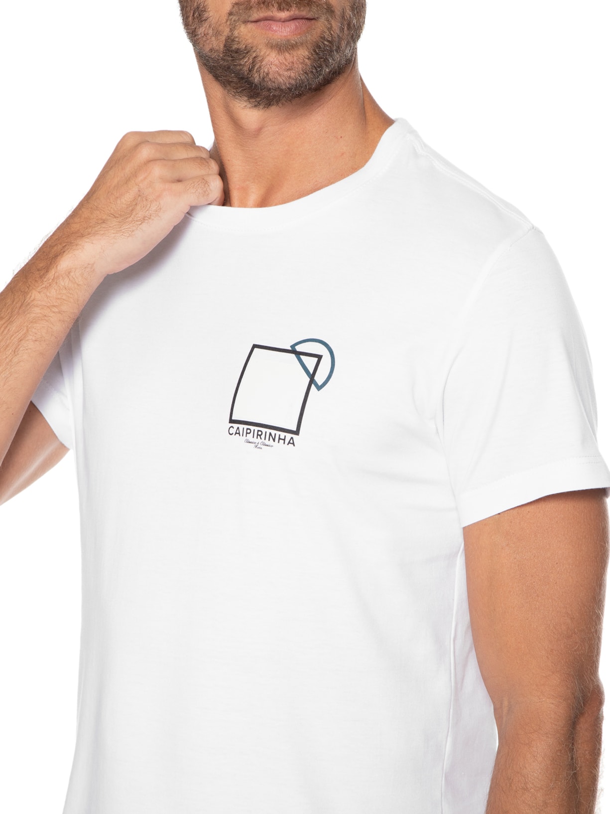Camiseta Masculina Caipirinha Branco Foxton