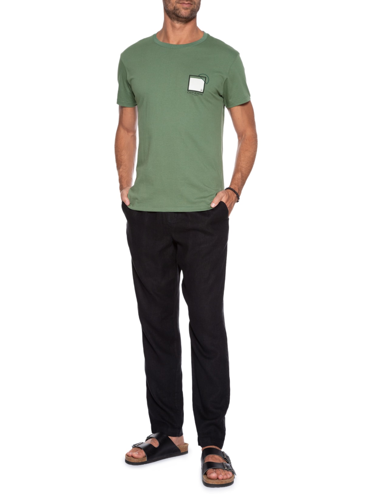 Camiseta Masculina Caipirinha Verde Foxton