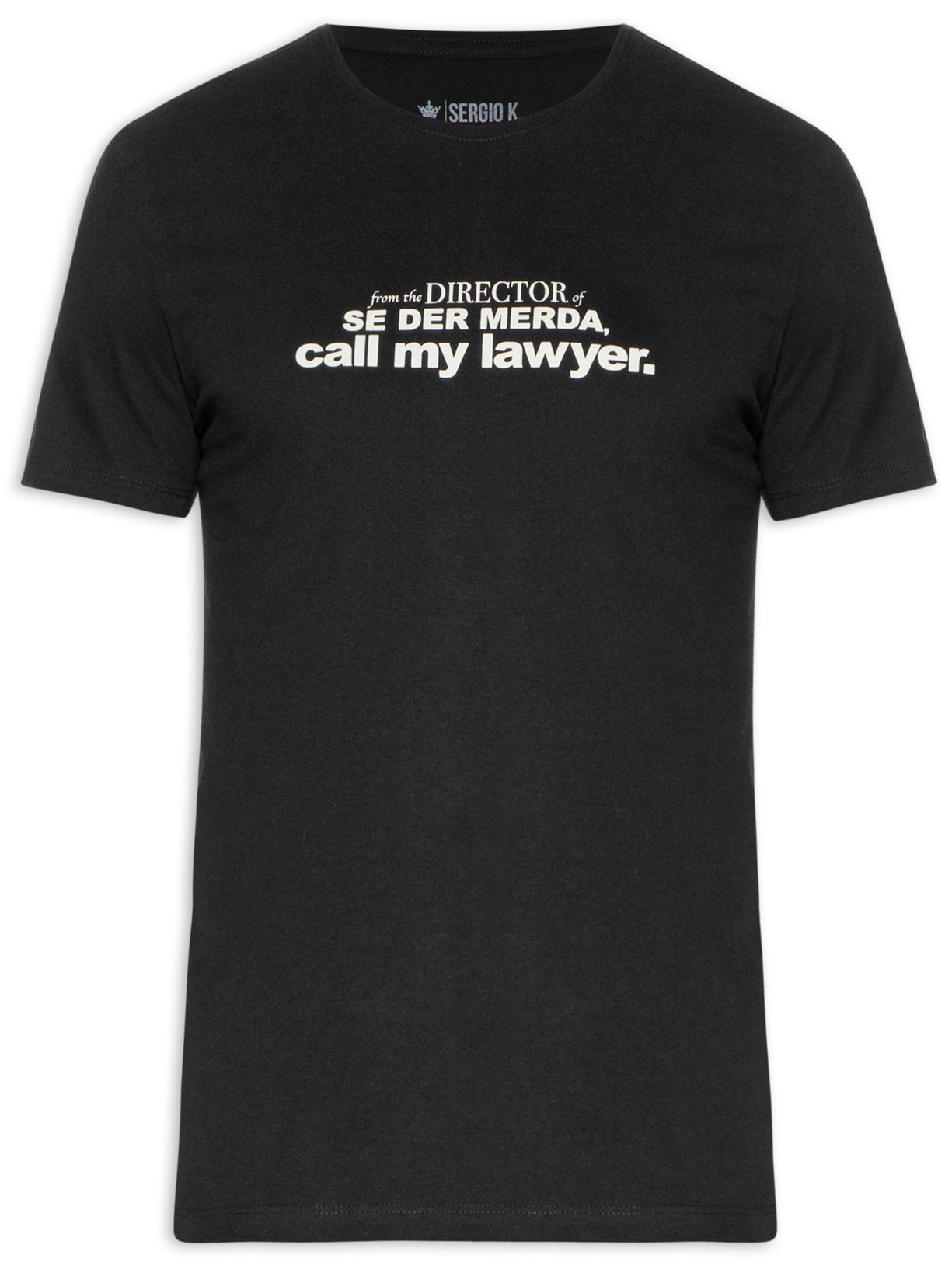Camiseta Masculina Call My Lawyer - Preto
