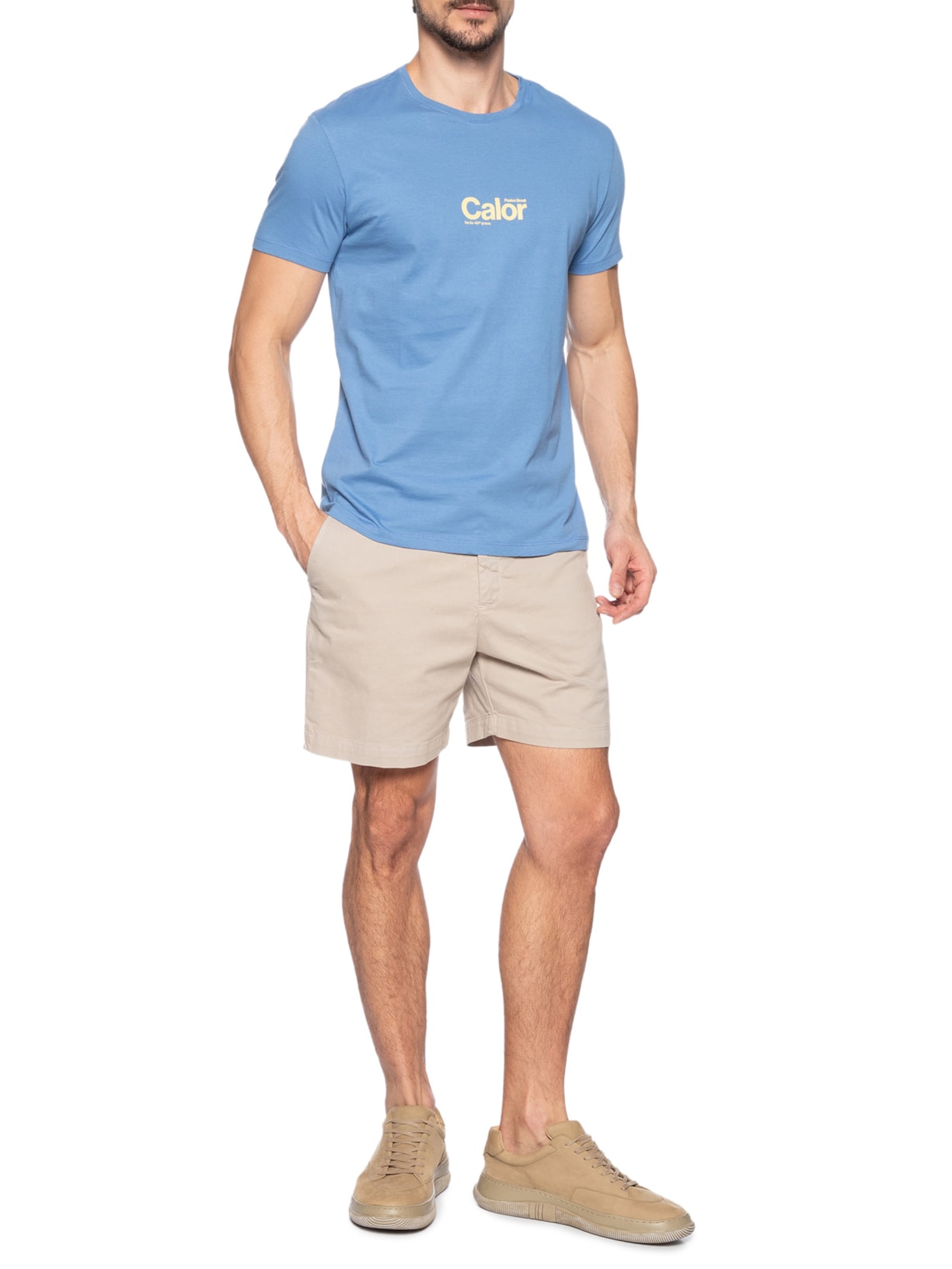 Camiseta Masculina Calor Azul Foxton