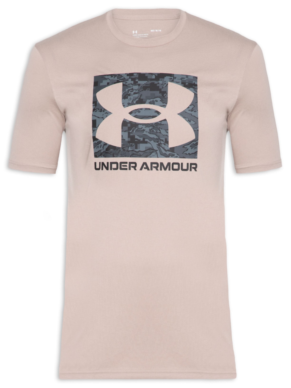 Camiseta Masculina Camo Boxed - Bege