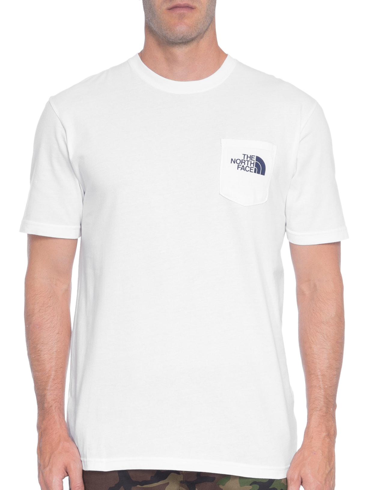Camiseta Masculina Camping Notes Pocket Tee Branco The North Face