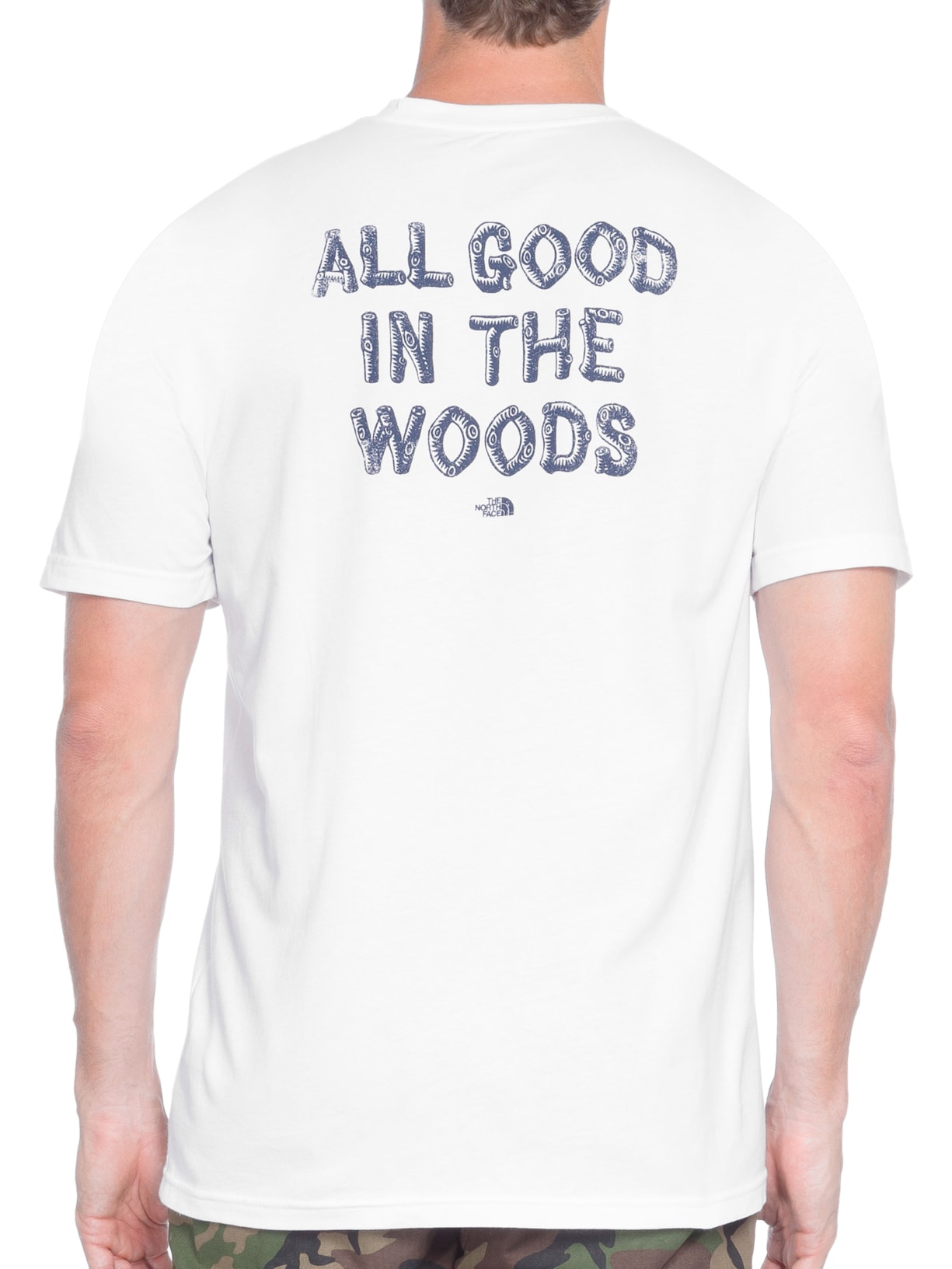 Camiseta Masculina Camping Notes Pocket Tee Branco The North Face