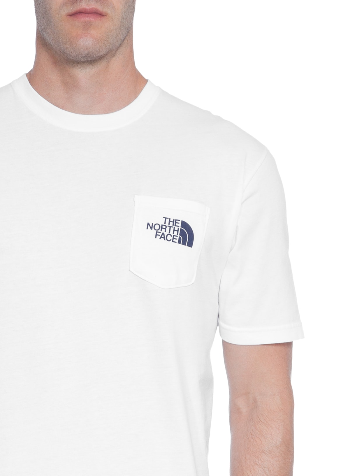 Camiseta Masculina Camping Notes Pocket Tee Branco The North Face