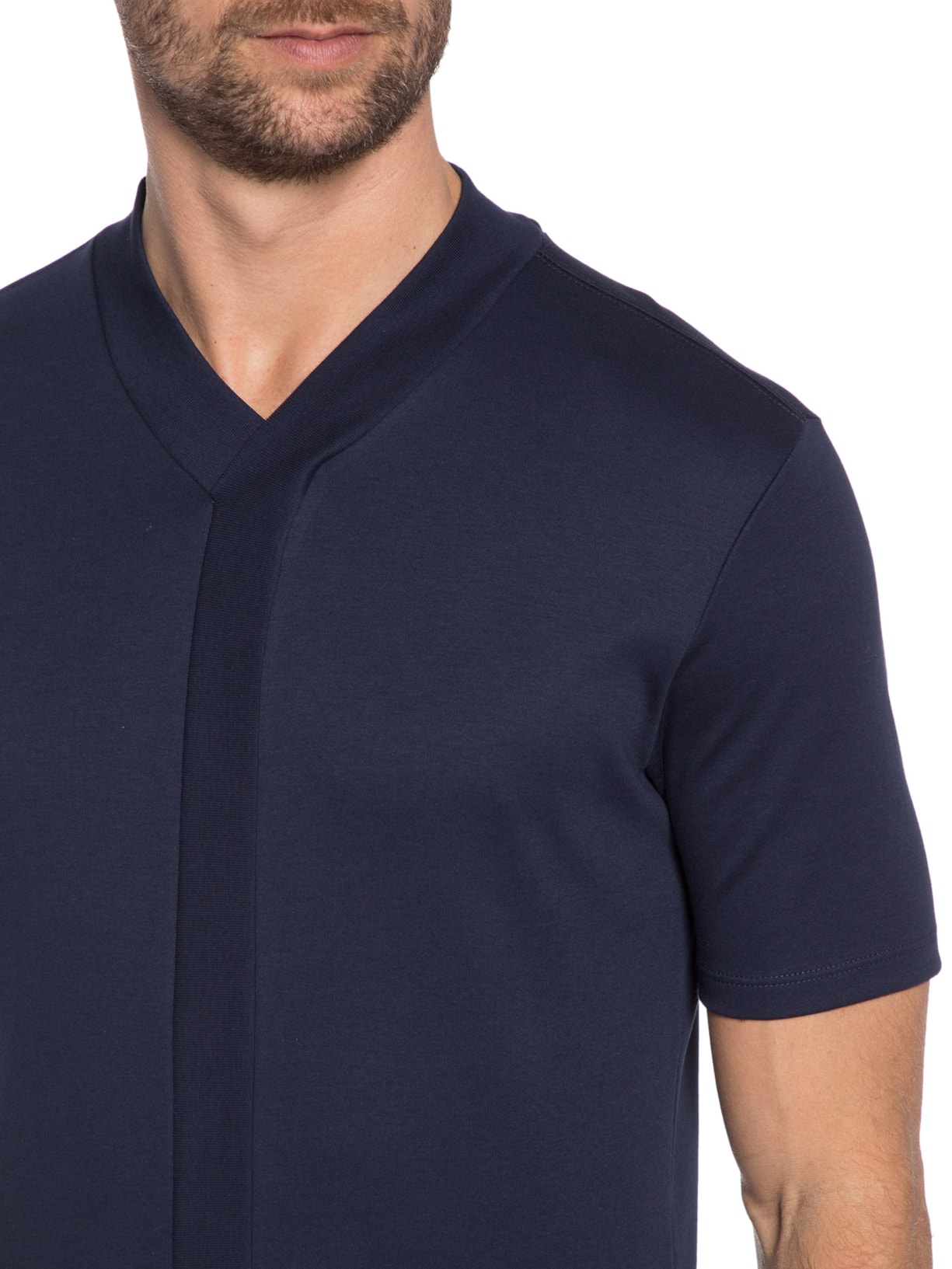 Camiseta Masculina Canelada Azul Ricardo Almeida