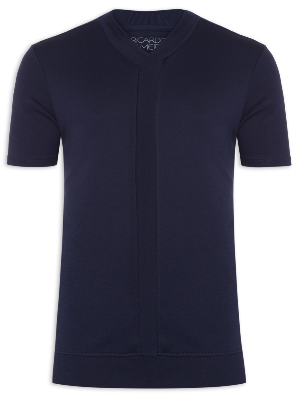 Camiseta Masculina Canelada - Azul